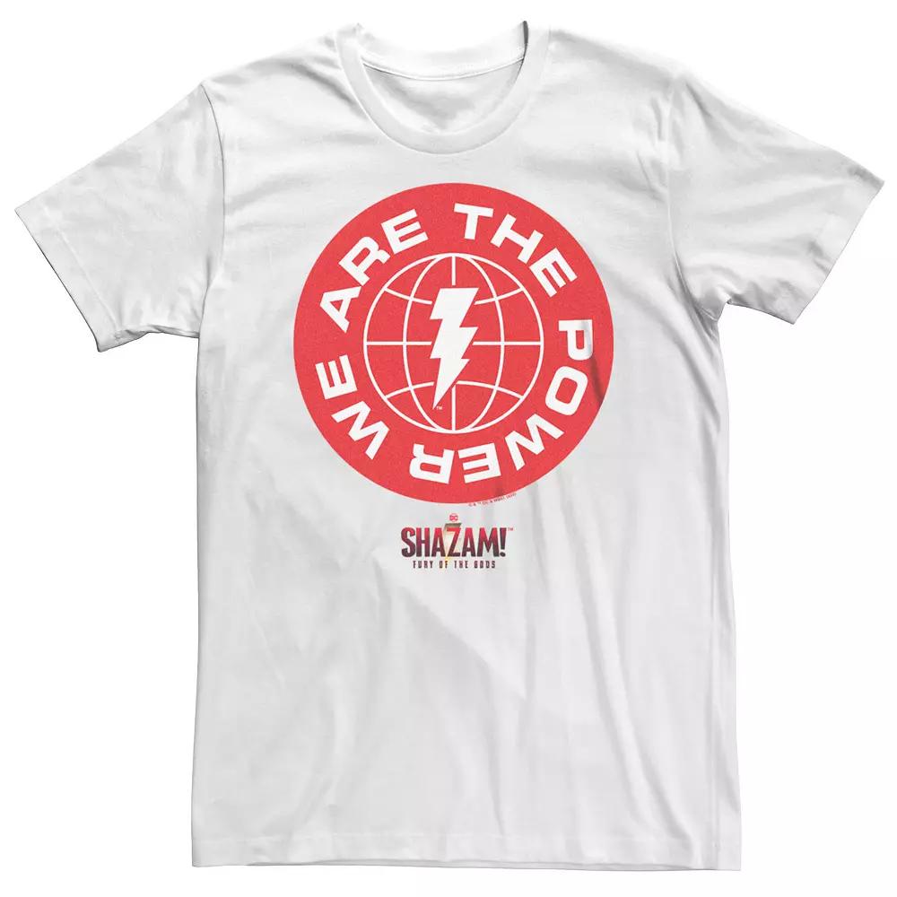 Big & Tall Shazam Fury Of The Gods We Are The Power Logo Tee, Men's,  Product Image
