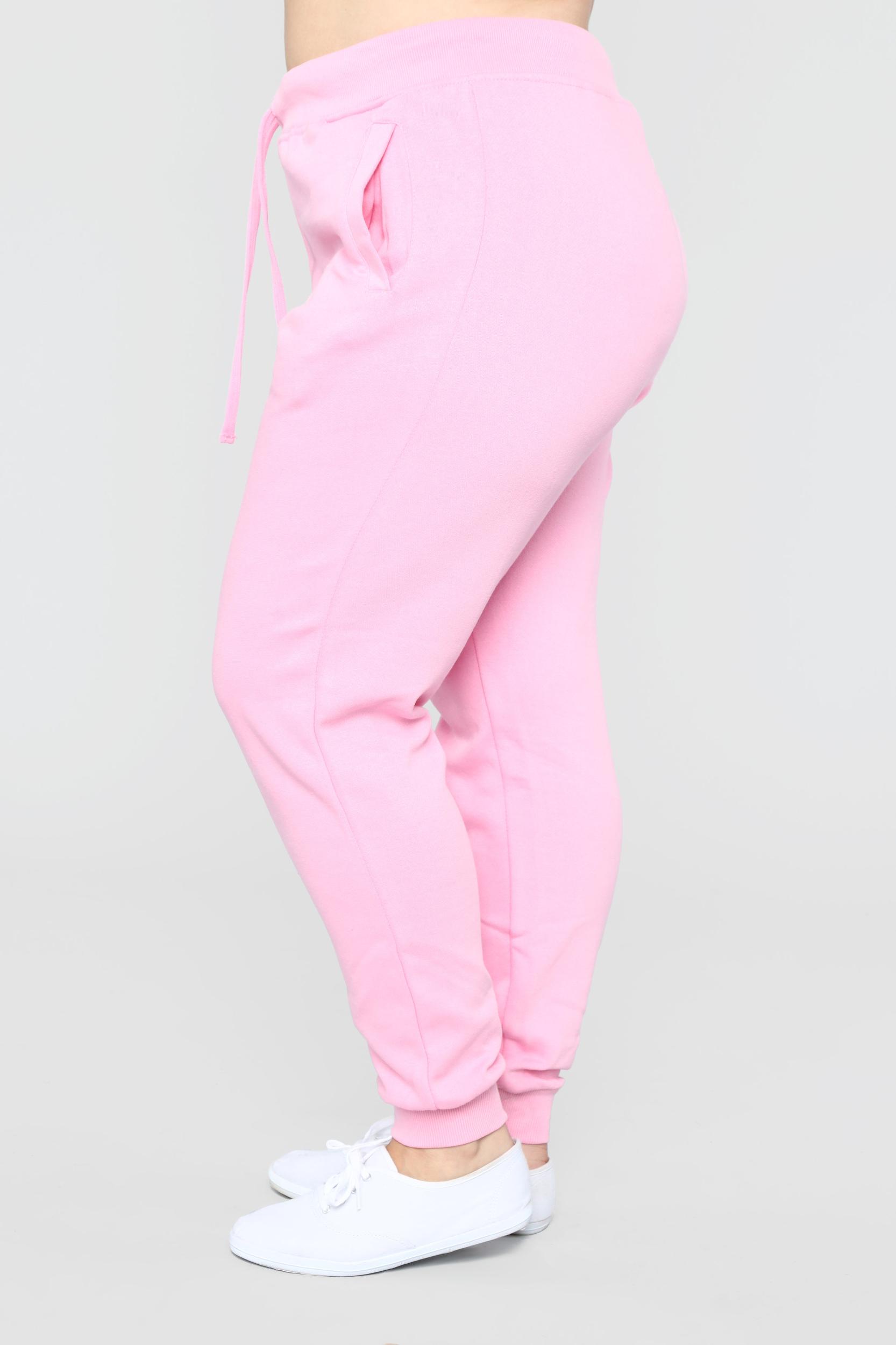 Stole Your Boyfriend's Oversized Jogger - Pink Product Image