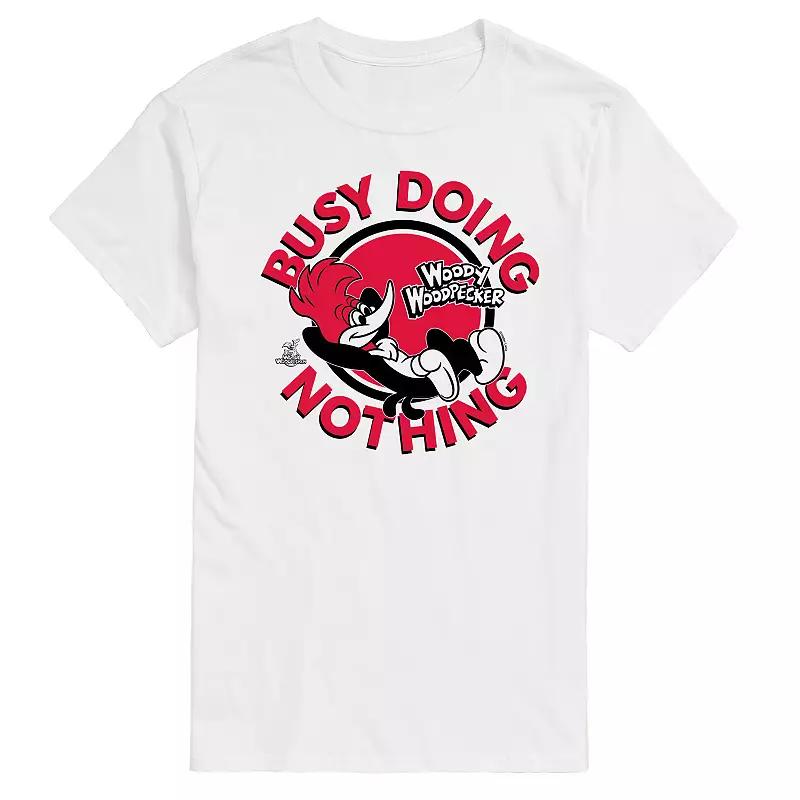Big & Tall Woody Woodpecker Busy Doing Nothing Graphic Tee, Men's,  Product Image