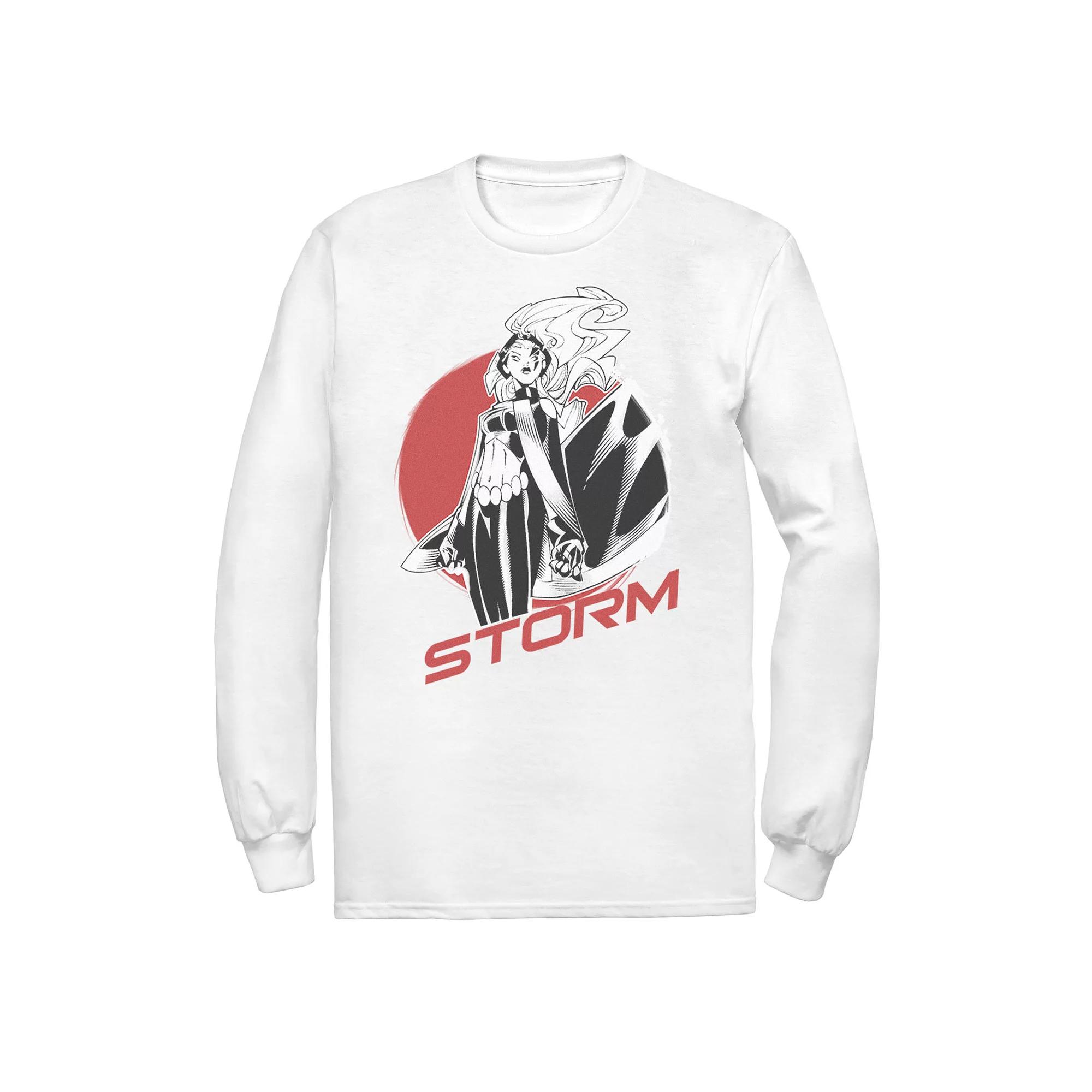 Men's Marvel X-Men Storm Stand Alone Profile Badge Long Sleeve Graphic Tee,  Product Image