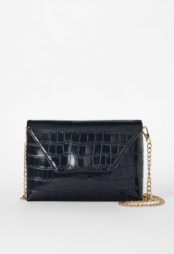 JustFab Margaux Platform Loafer Pump Womens Black/ White Size 8.5 Product Image