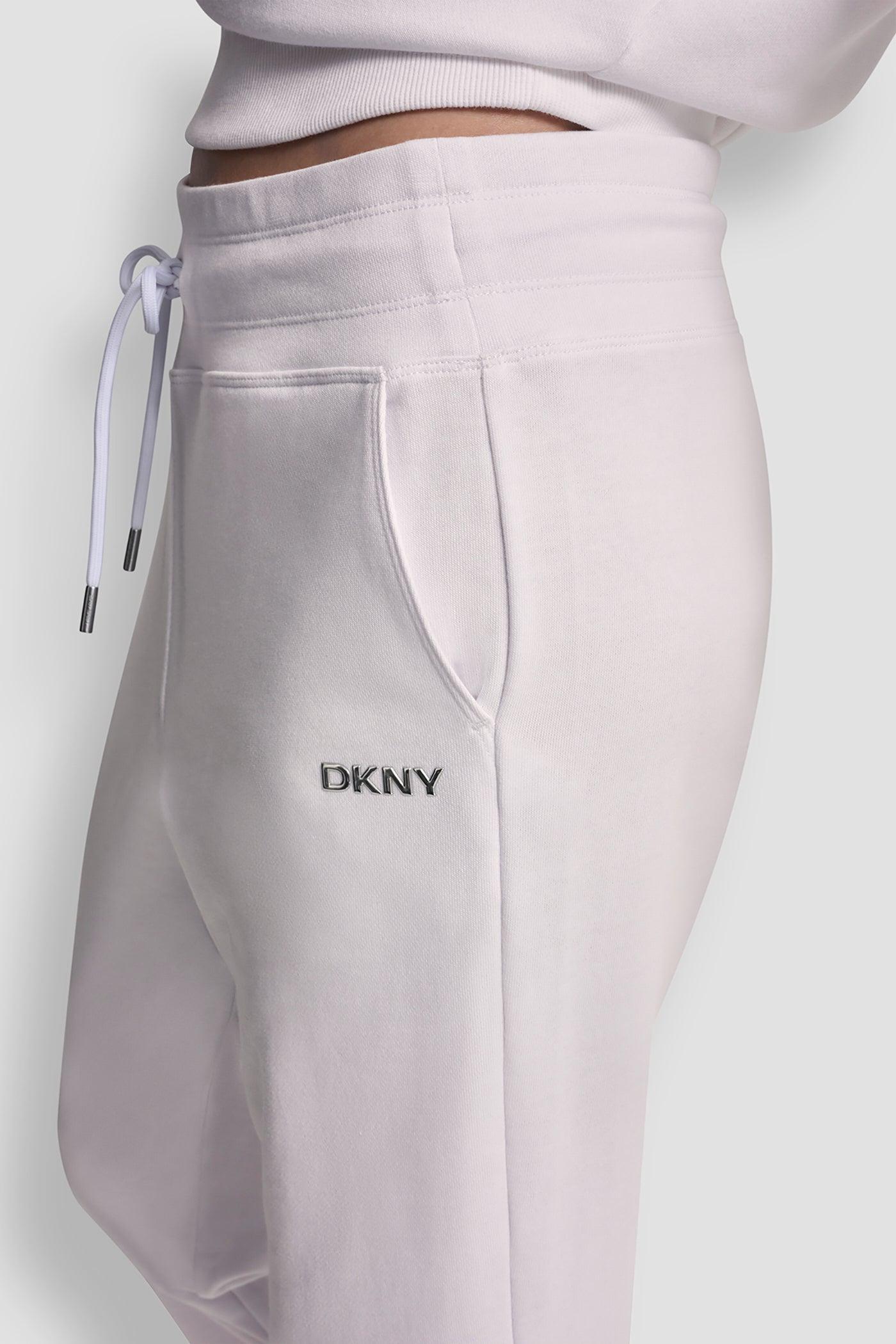 METALLIC BUBBLE LOGO CROPPED HIGH-RISE PANTS Product Image