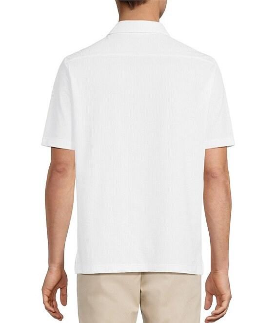 Hart Schaffner Marx Luxury Performance The Driver Short Sleeve Solid Button Front Shirt Product Image