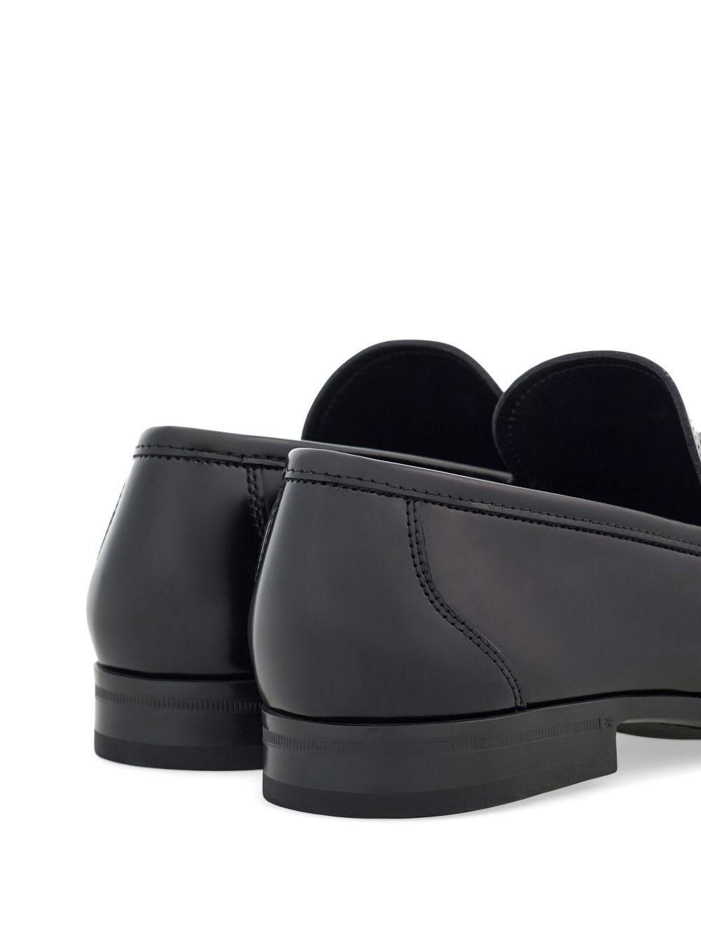 Gancini-plaque patent-finish loafers  Product Image