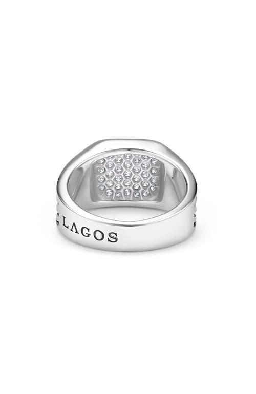 LAGOS Men's Anthem Diamond Ring in Silver at Nordstrom, Size 10 Product Image