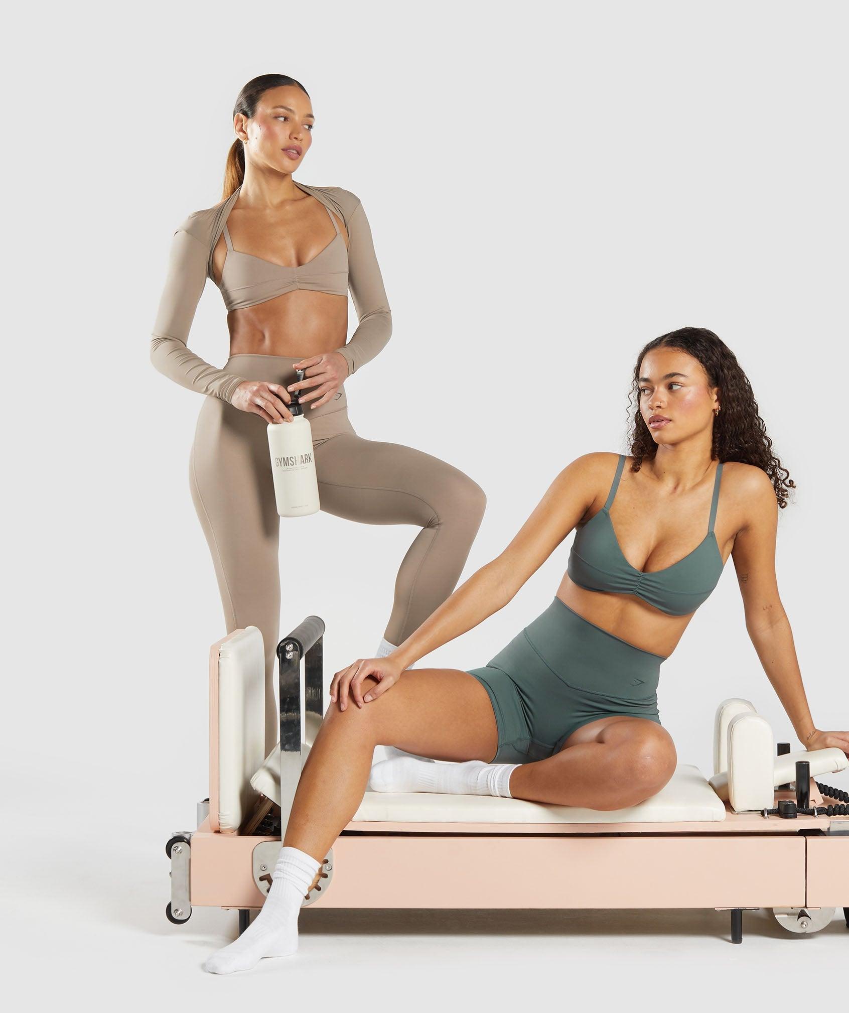 Gymshark Elevate Long Sleeve Top - Lifestyle Brown Female Product Image