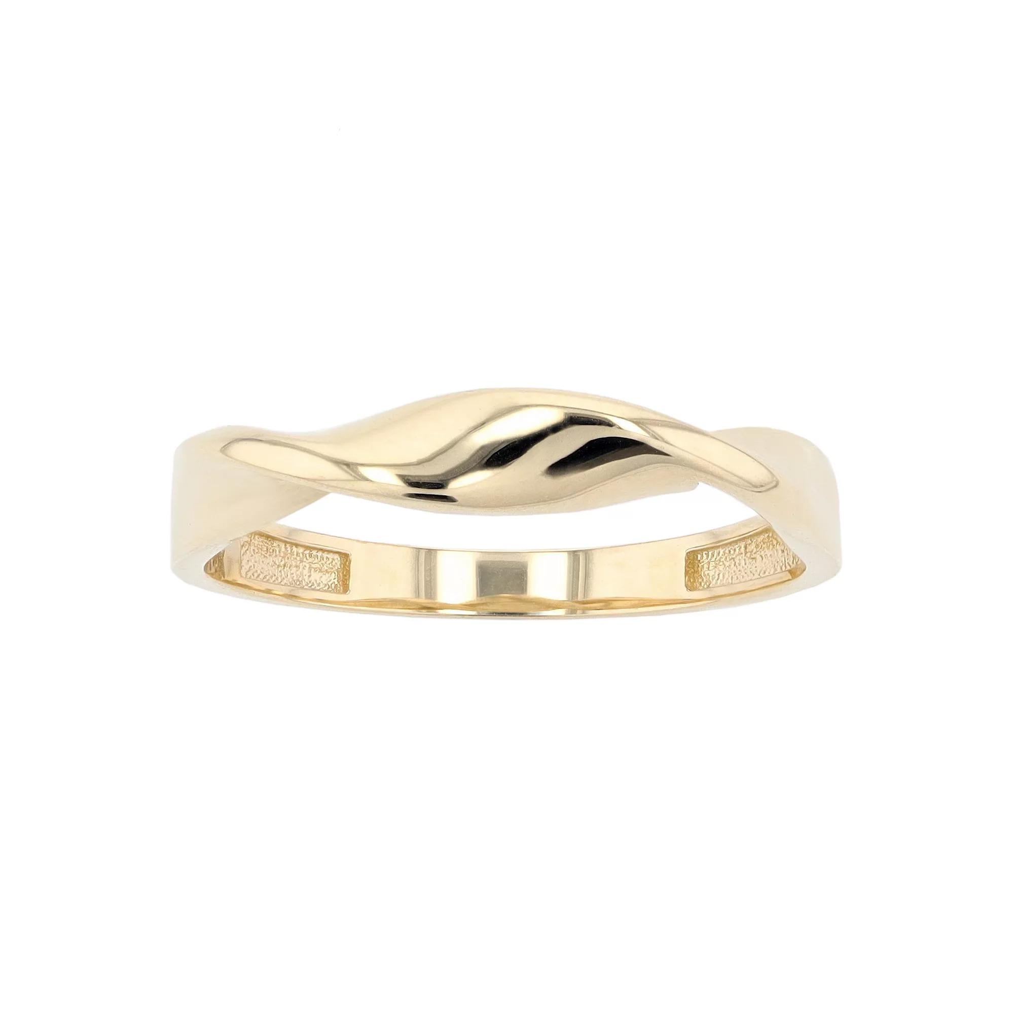 Au Naturale 14k Yellow Gold Twisted Band Ring, Women's, Size: 8, 14k Gold Product Image