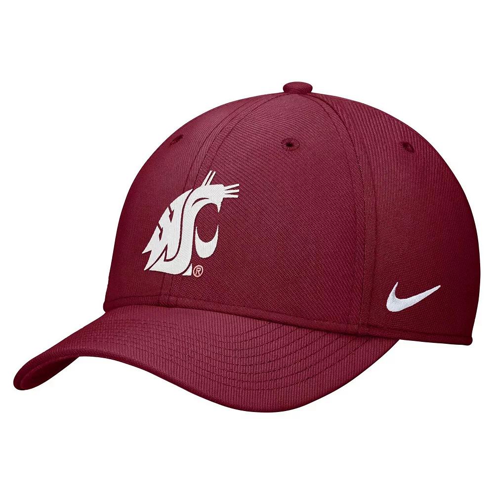 Men's Nike Crimson Washington State Cougars 2024 Sideline Rise Swoosh Flex Hat, Size: Medium/Large, Wsc Red Product Image