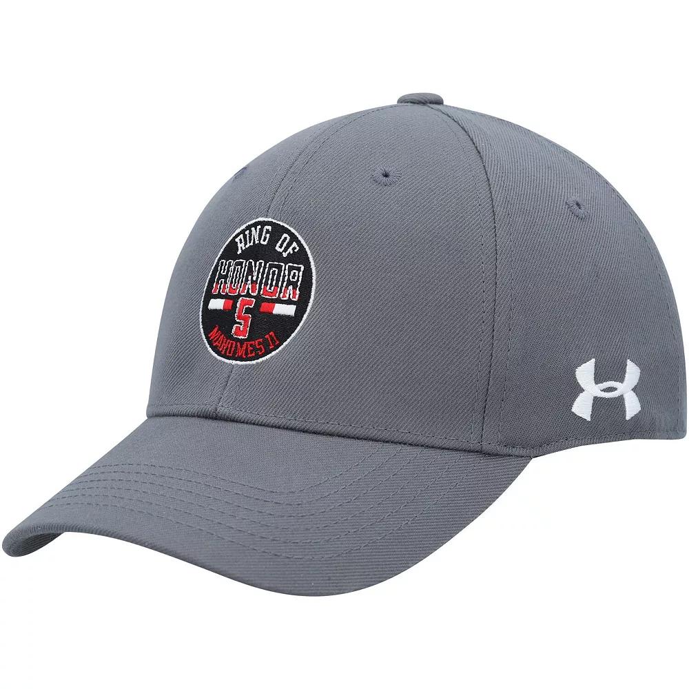 Men's Under Armour Patrick Mahomes Gray Texas Tech Red Raiders Ring of Honor Adjustable Hat, Grey Product Image