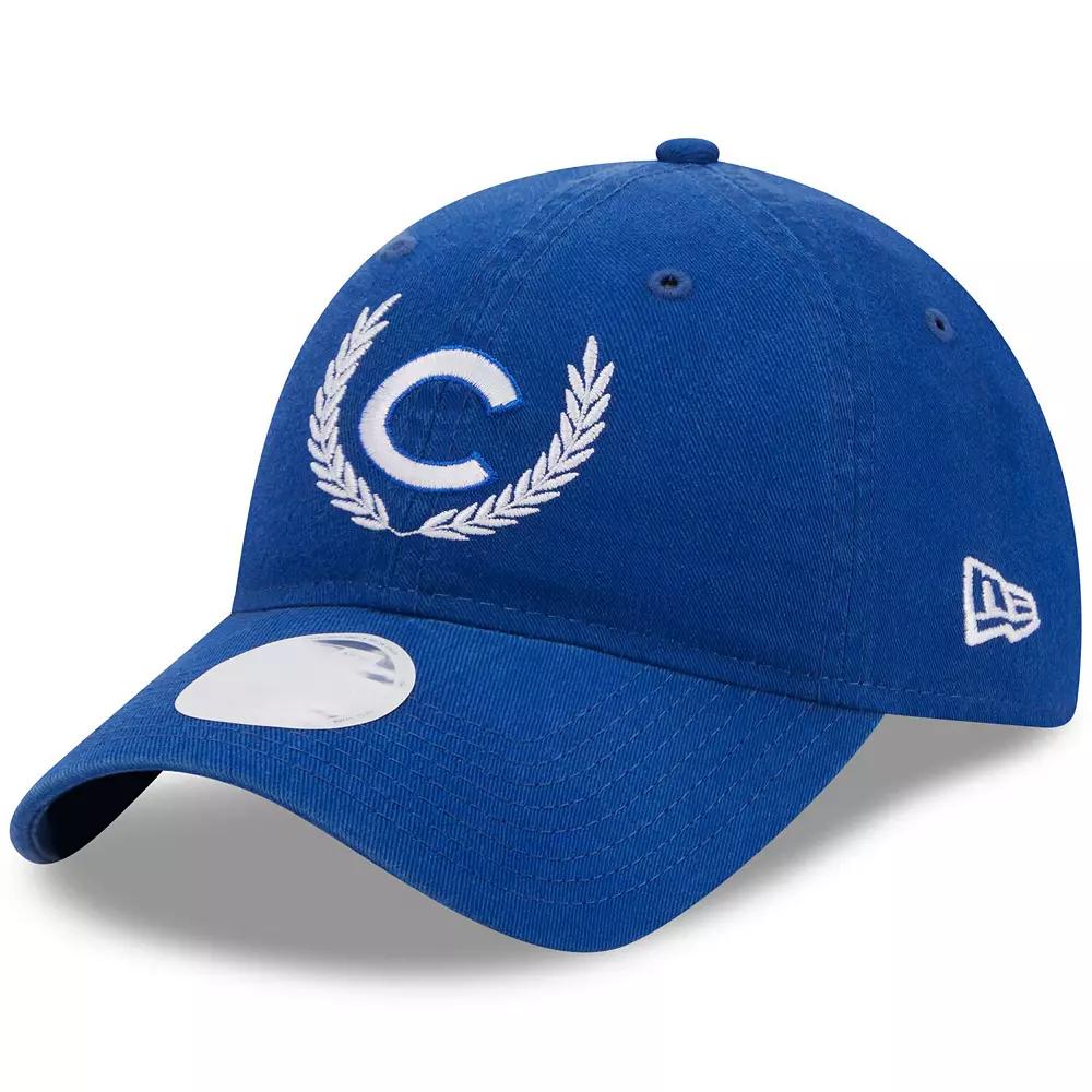 Women's New Era Royal Chicago Cubs Leaves 9TWENTY Adjustable Hat, Blue Product Image