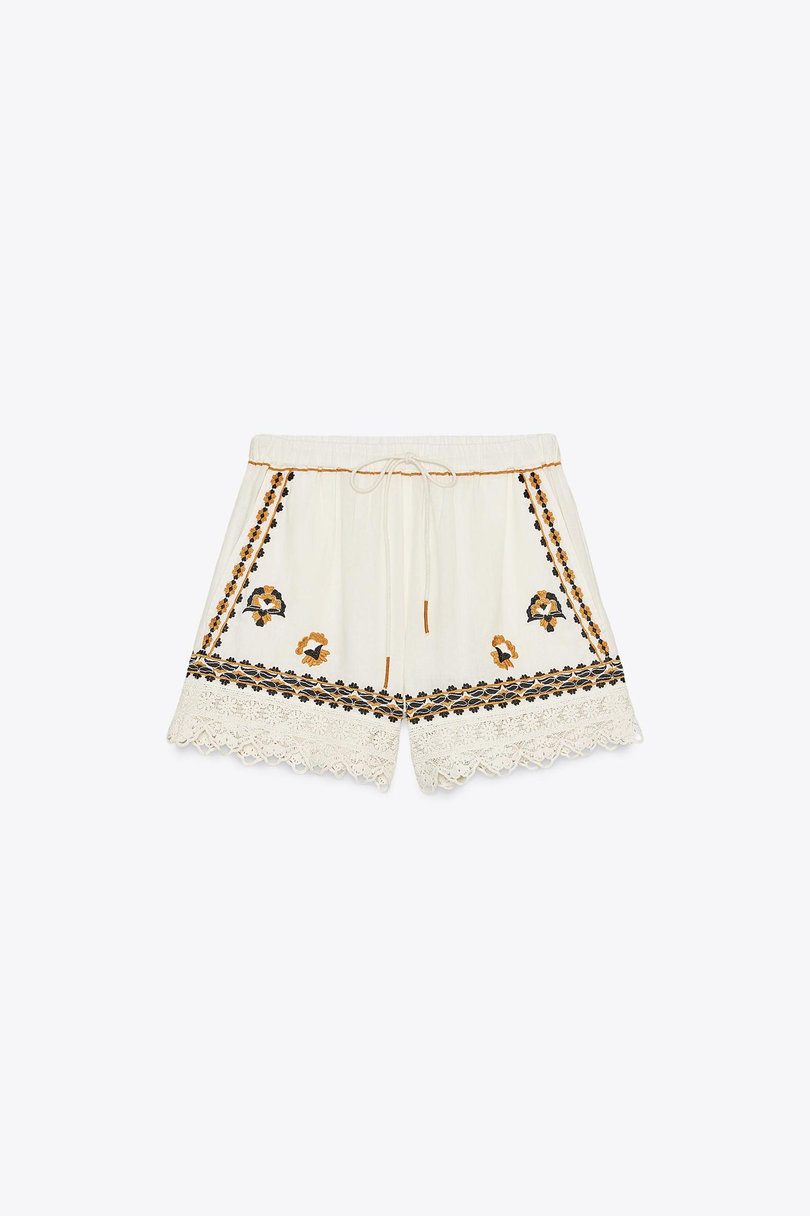 ZW COLLECTION EMBROIDERED SHORTS Product Image