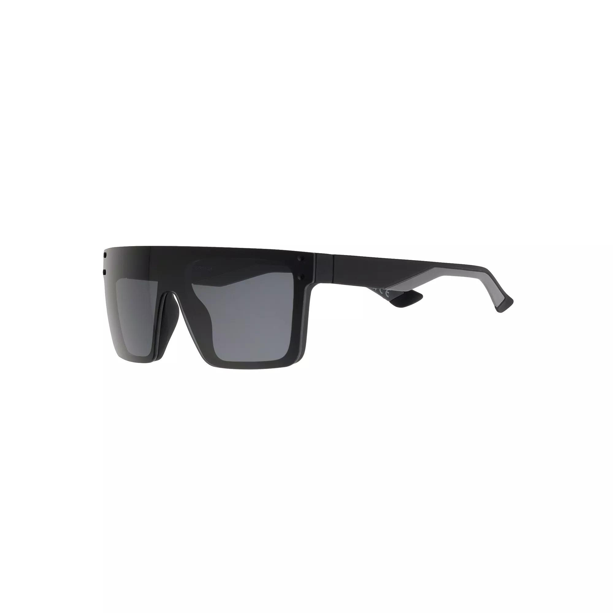 Men's Sonoma Goods For Life® Plastic Shield Mirror Sunglasses, Black Product Image