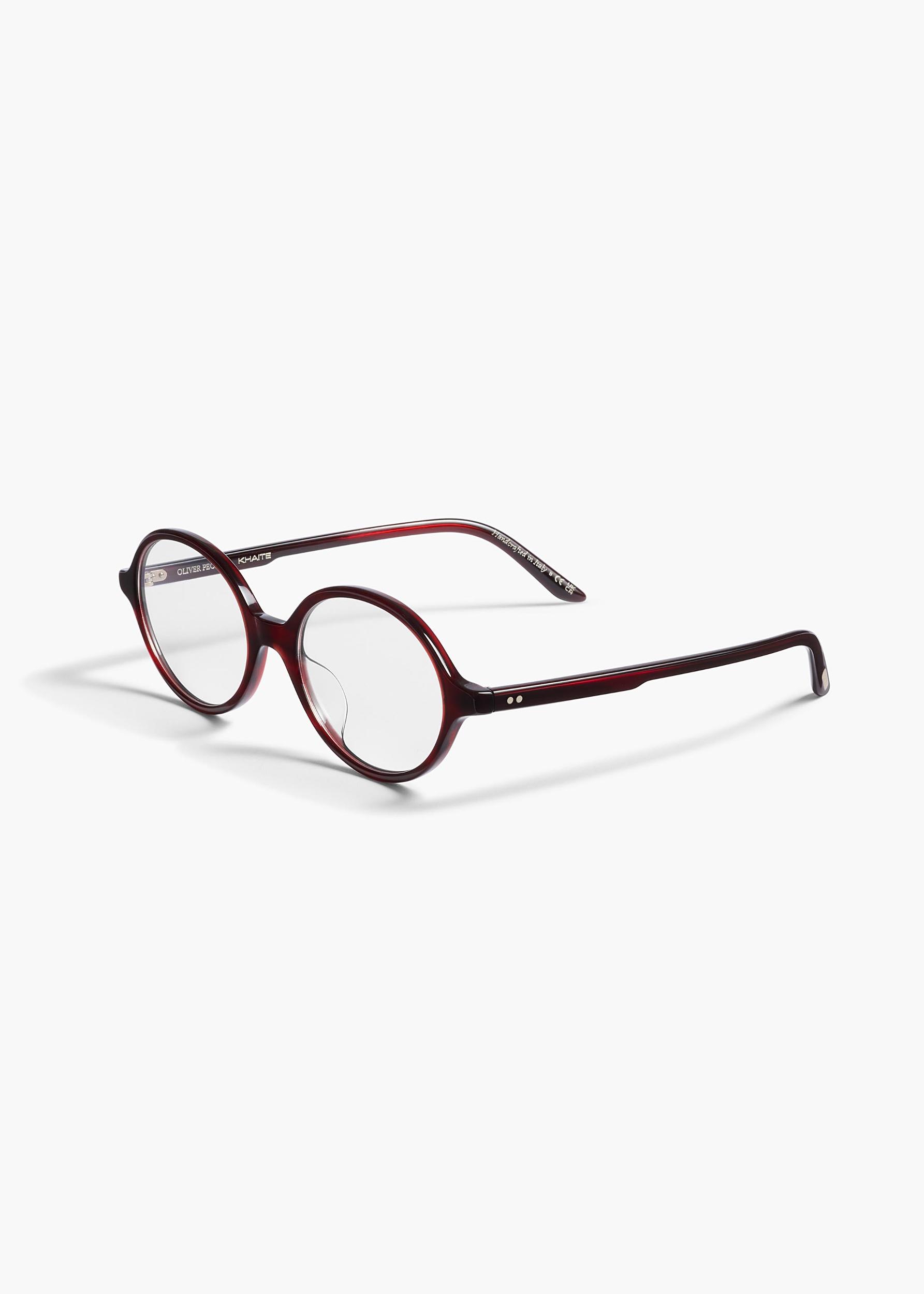 KHAITE x Oliver Peoples 2000RX in Bordeaux Bark Product Image