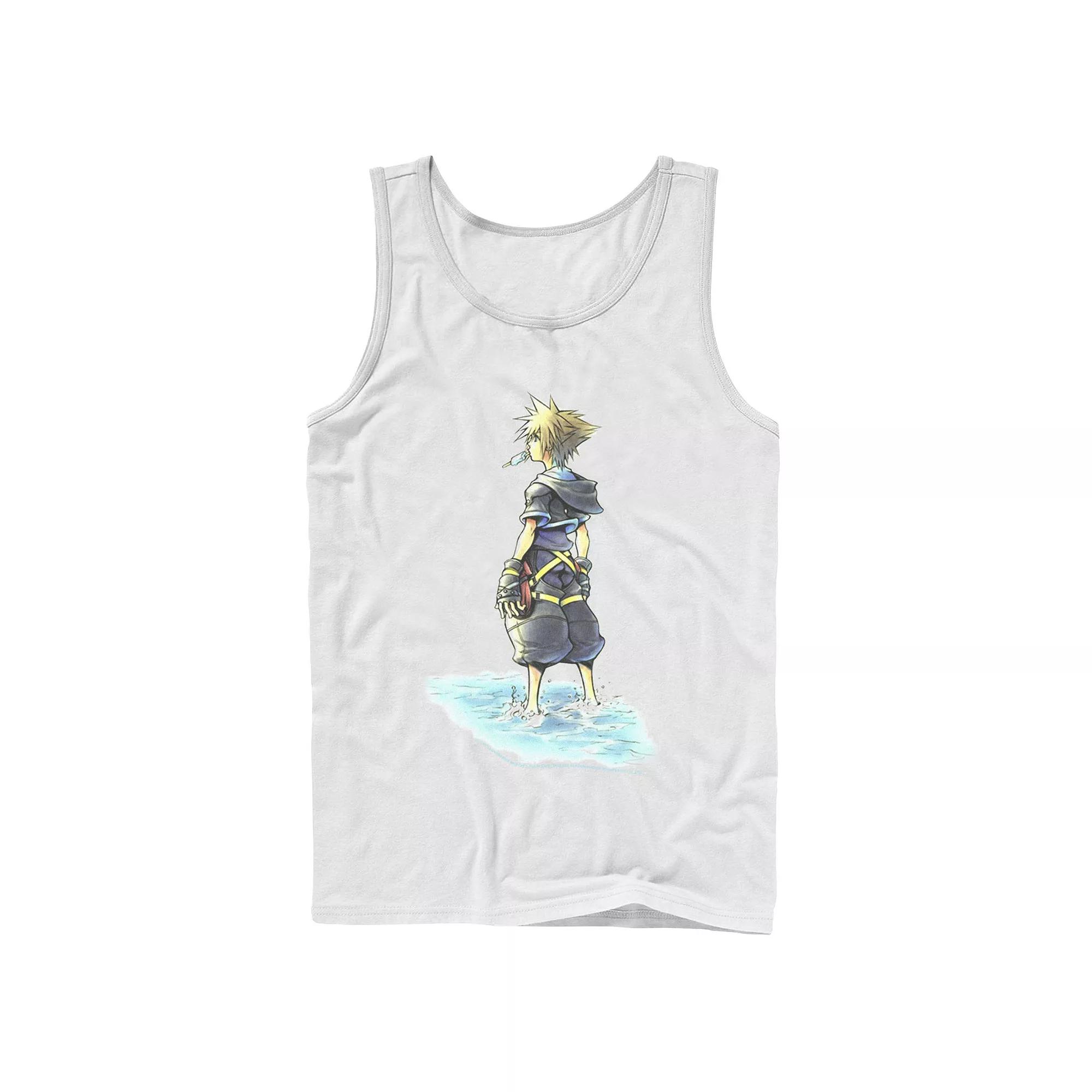 Men's Disney Kingdom Hearts Sora Sea Salt Ice Cream Sketch Tank Top,  Product Image