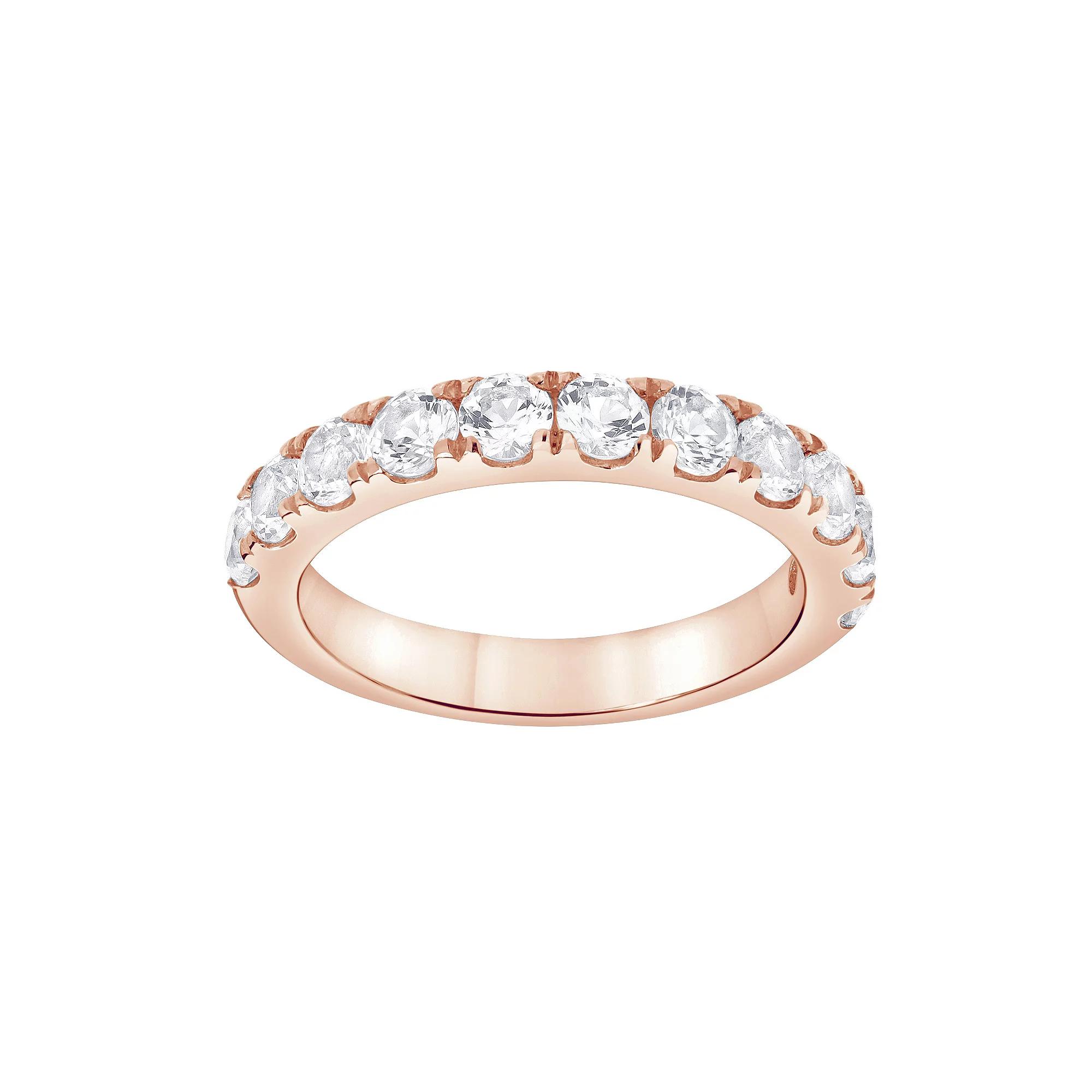 Gemstone Brilliance Lab-Created White Sapphire Ring, Women's, Size: 8, Gold Tone Product Image