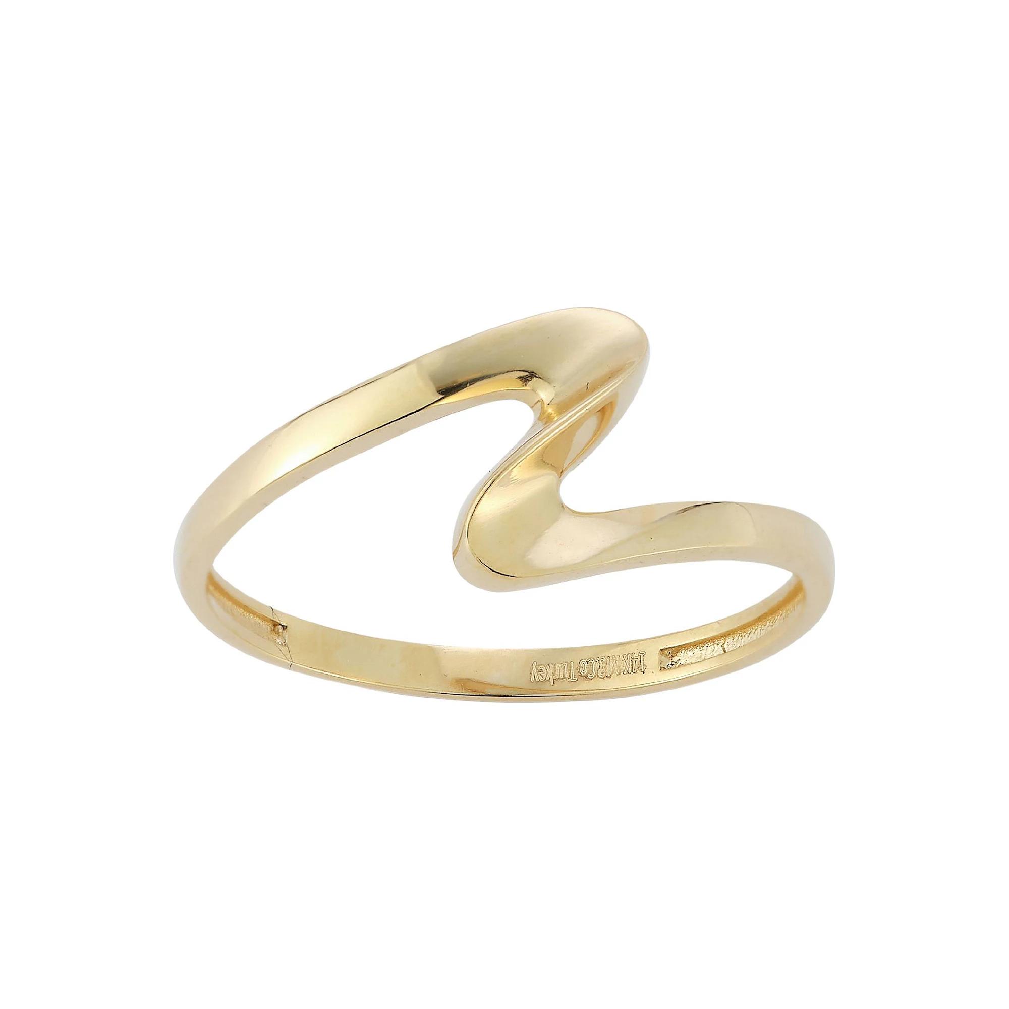 LUMINOR GOLD 14k Gold Wave Ring, Women's, Size: 8 Product Image
