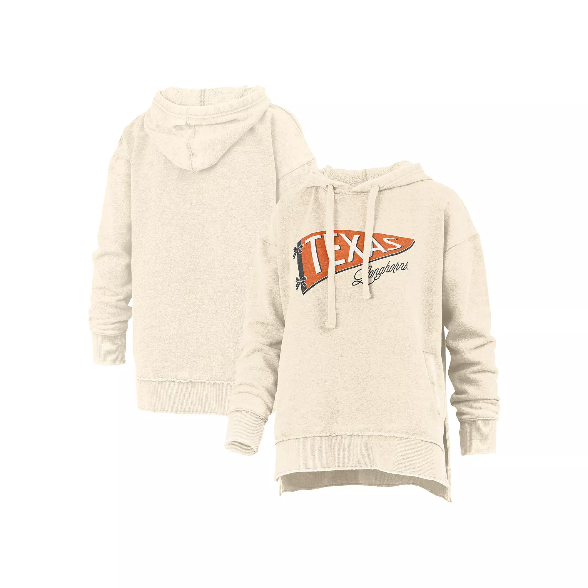 Women's Pressbox Cream Texas Longhorns Marni Pullover Hoodie,  Product Image