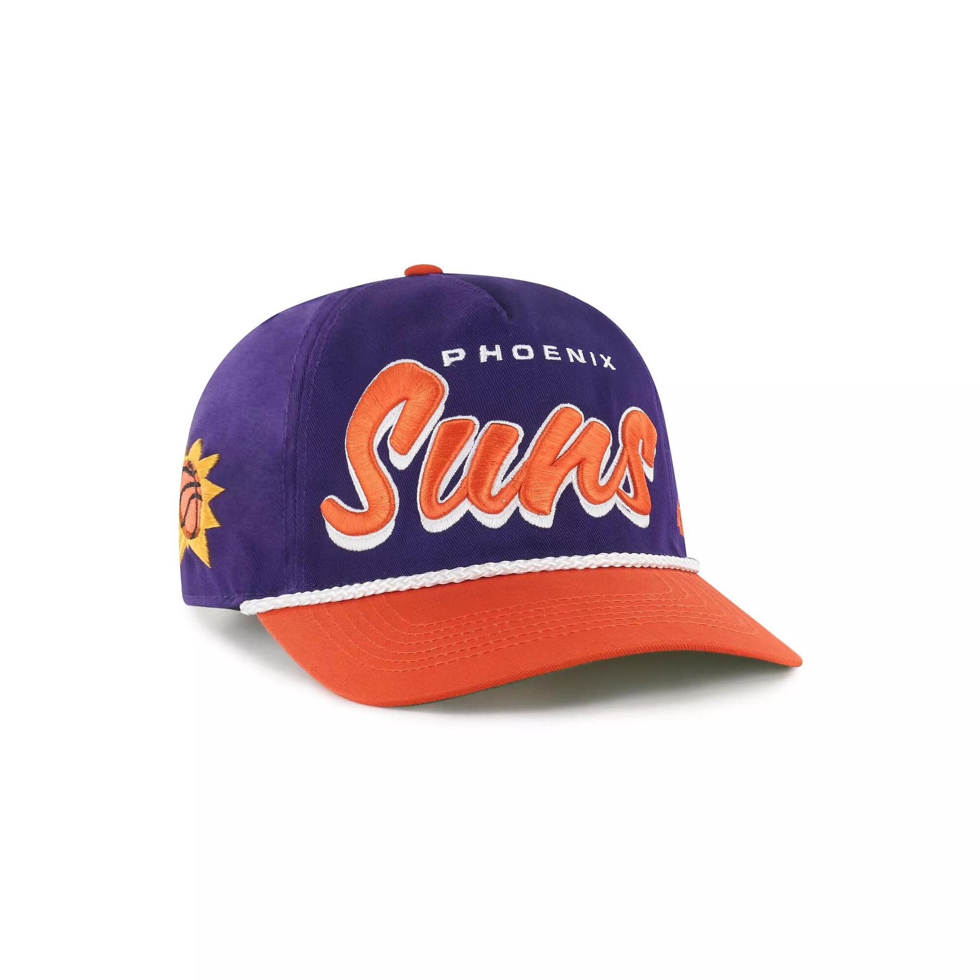 Men's '47 Purple/Orange Phoenix Suns Dropshadow Rope Hitch Adjustable Hat, Phx Purple Product Image