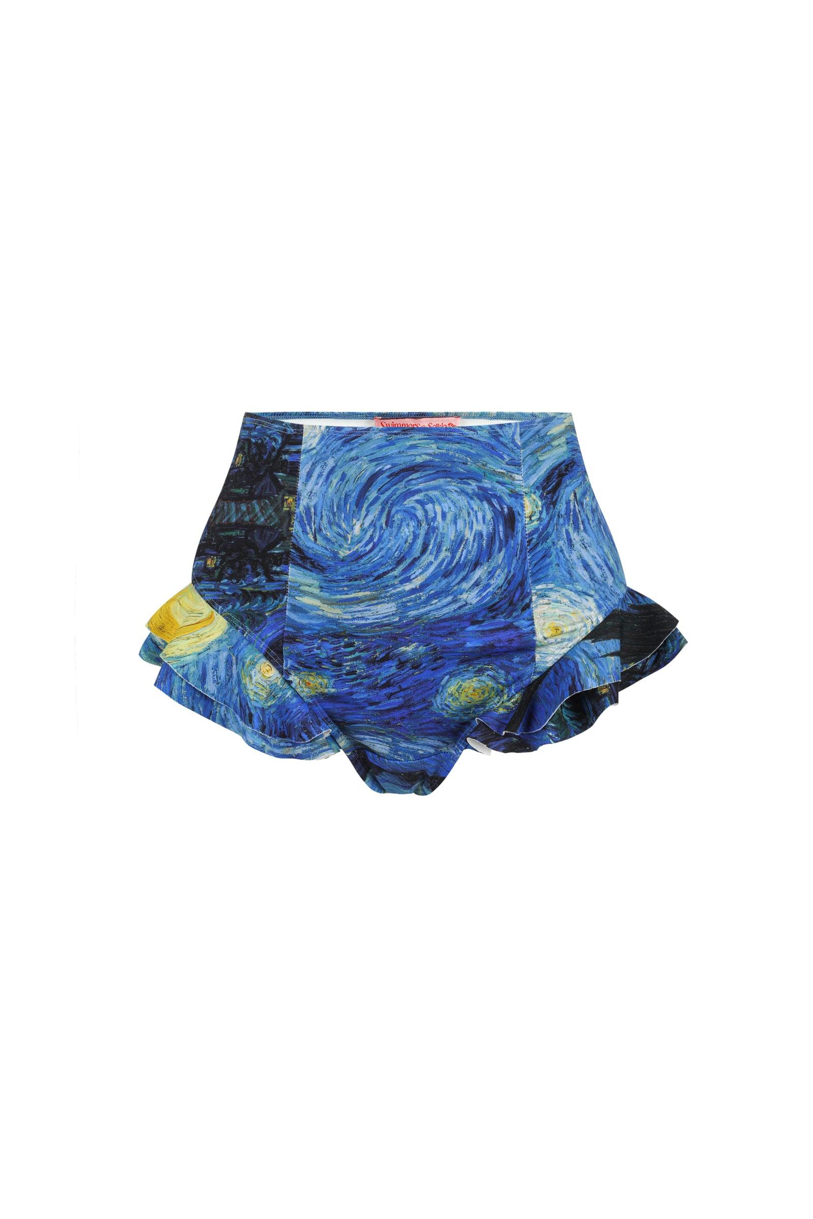 The Starry Night Ruffle Bikini Bottoms Product Image