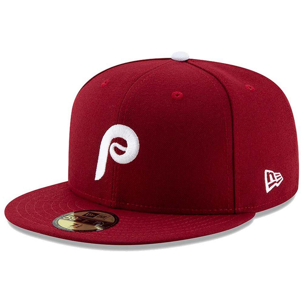 Men's New Era Maroon Philadelphia Phillies Alternate 2 Authentic Collection On-Field 59FIFTY Fitted Hat,  Product Image