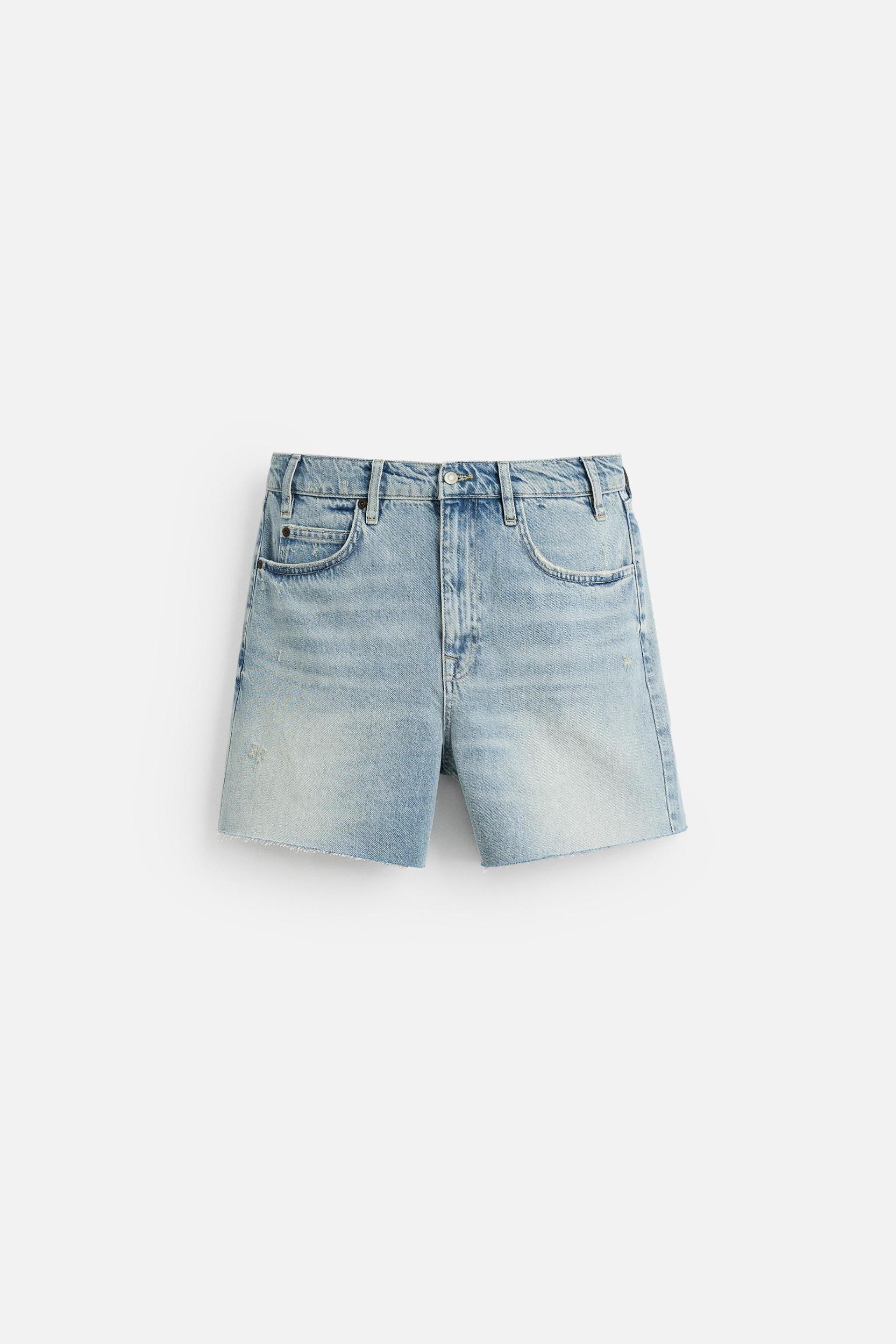 DENIM MINI SHORTS Product Image