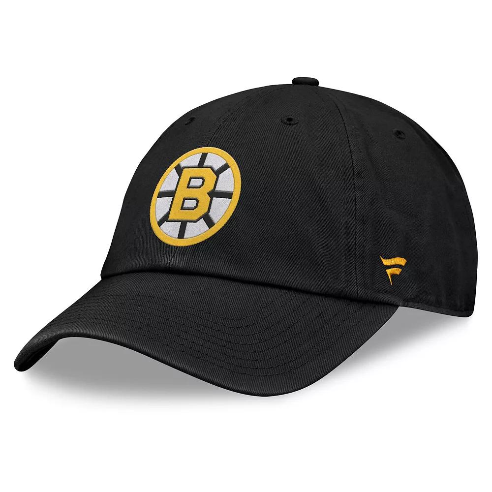 Men's Fanatics Black Boston Bruins Decades Collection Adjustable Hat Product Image