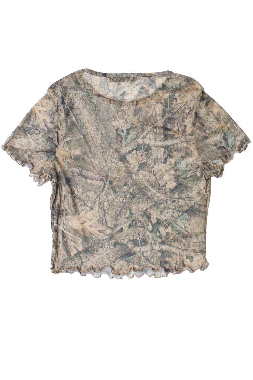 Printed Woodland Camo Mesh Tee Product Image