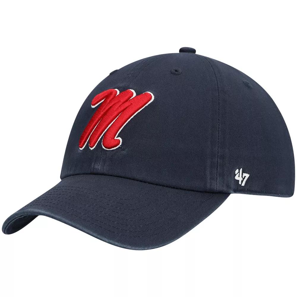 Men's '47 Navy Ole Miss Rebels Clean Up Adjustable Hat, Blue Product Image
