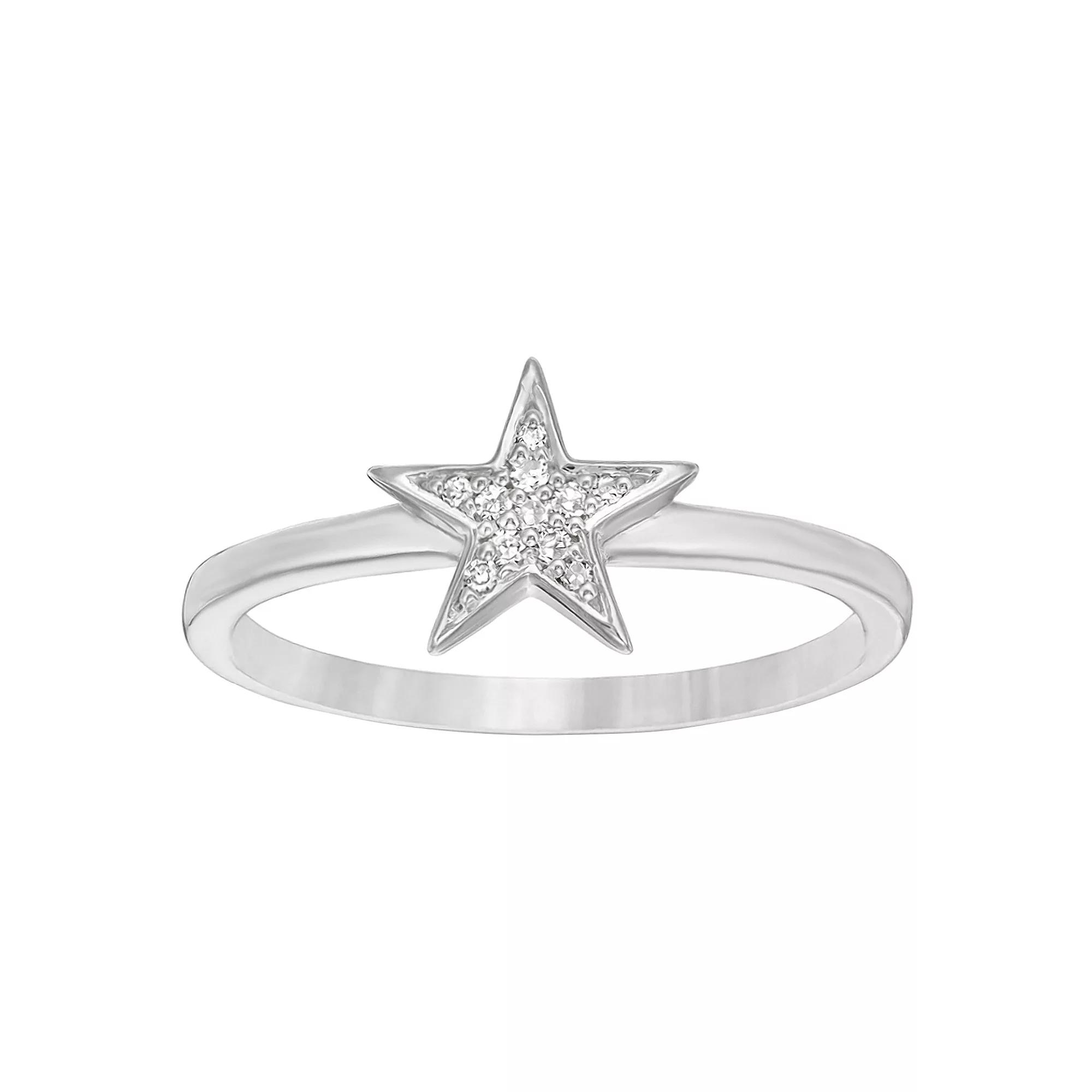 Gemminded Sterling Silver Diamond Accent Ring, Women's, Size: 7 Product Image