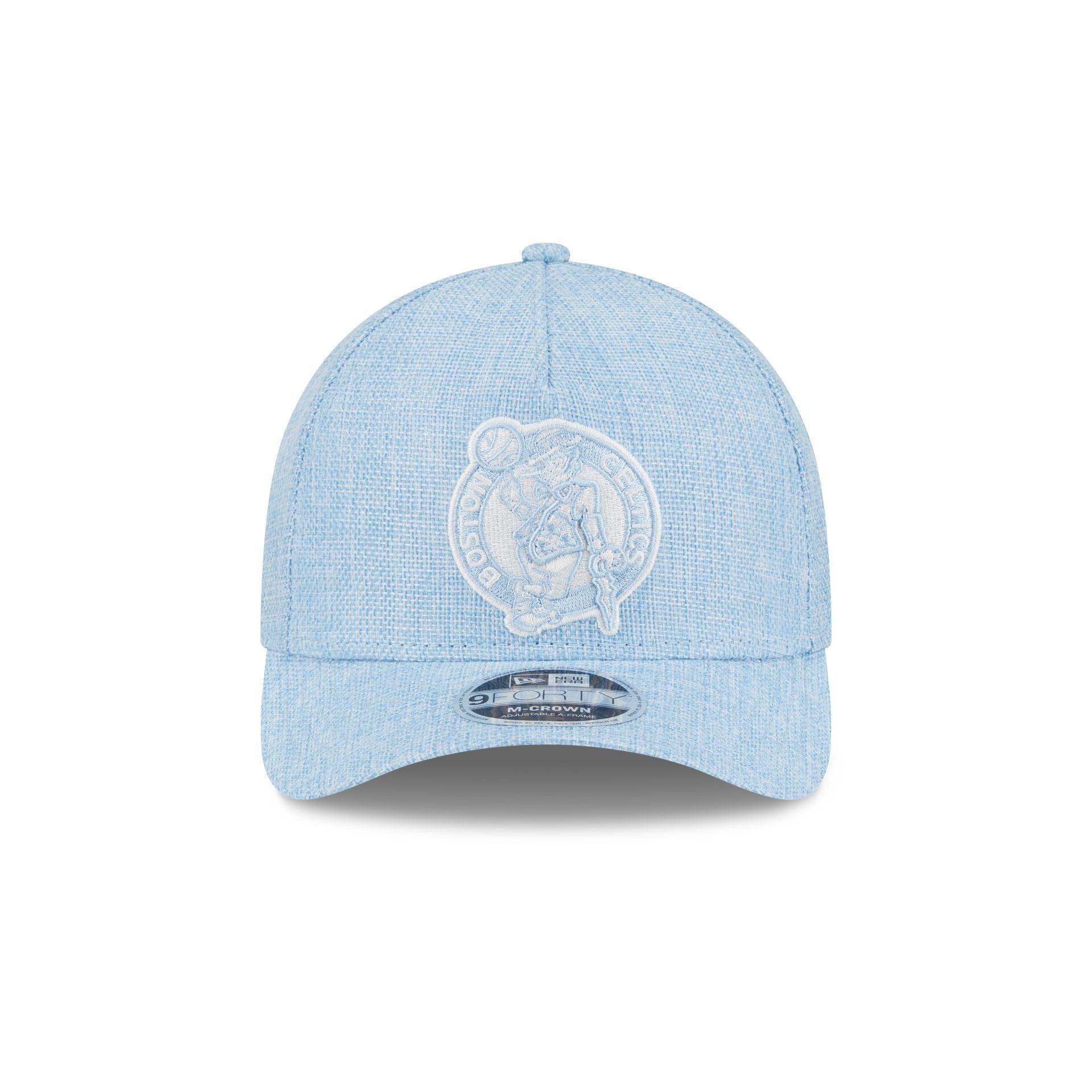 Boston Celtics Cotton Weaver Blue 9FORTY M-Crown A-Frame Snapback Hat Male Product Image