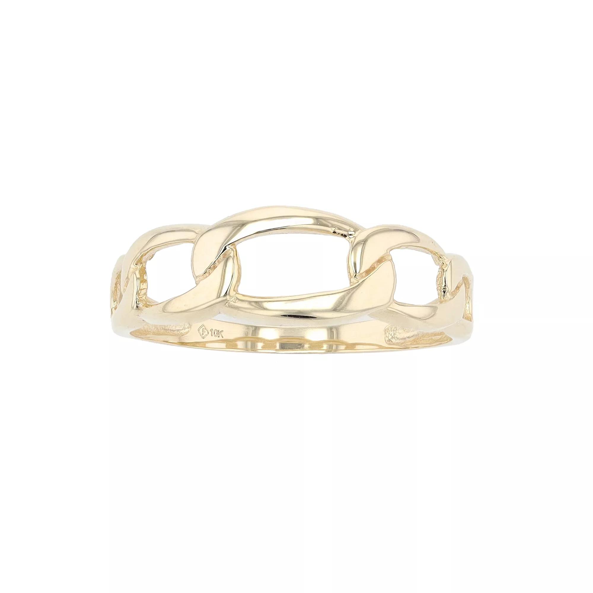 Au Naturale 10k Gold Figaro Ring, Women's, Size: 5 Product Image