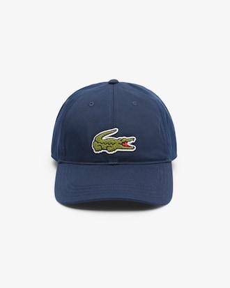 Crocodile Badge Cotton Twill Cap Product Image