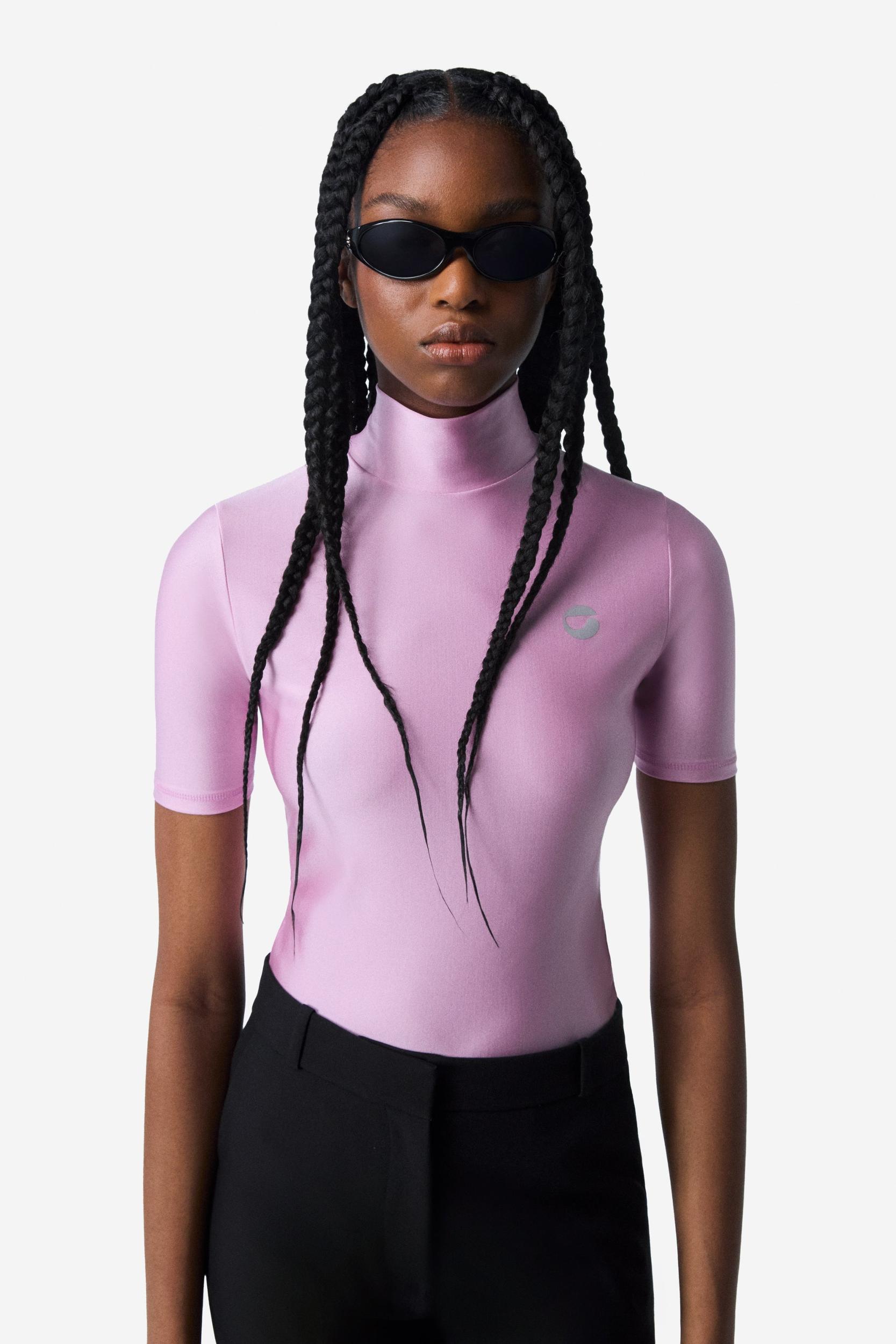 High Neck Fitted Top Product Image