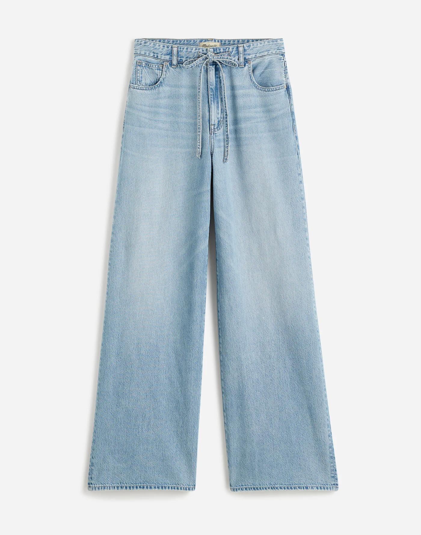 Curvy Superwide-Leg Jeans in Ashbury Wash: Airy Denim Edition Product Image
