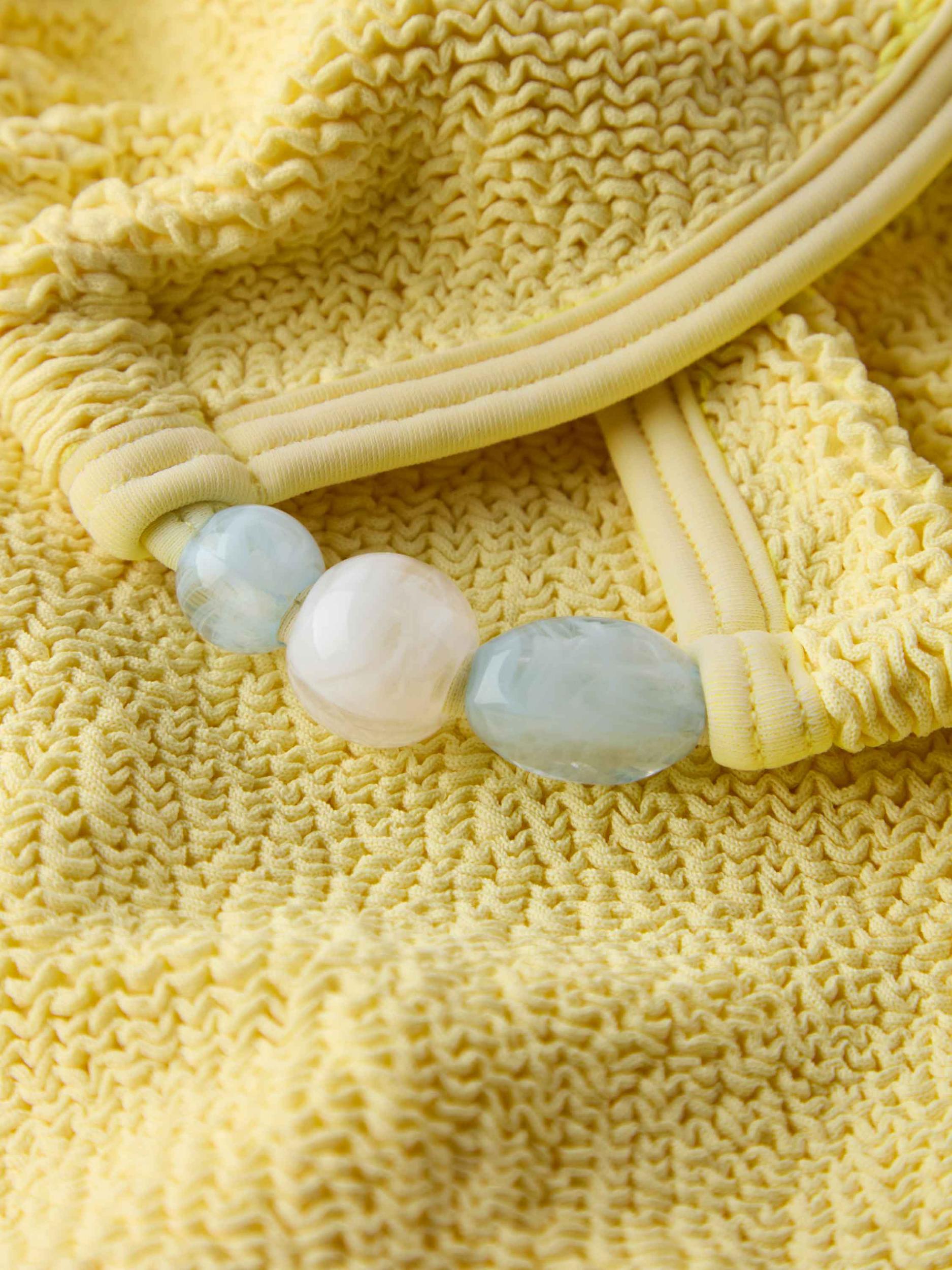 Gina Beaded Bikini - Butter Product Image