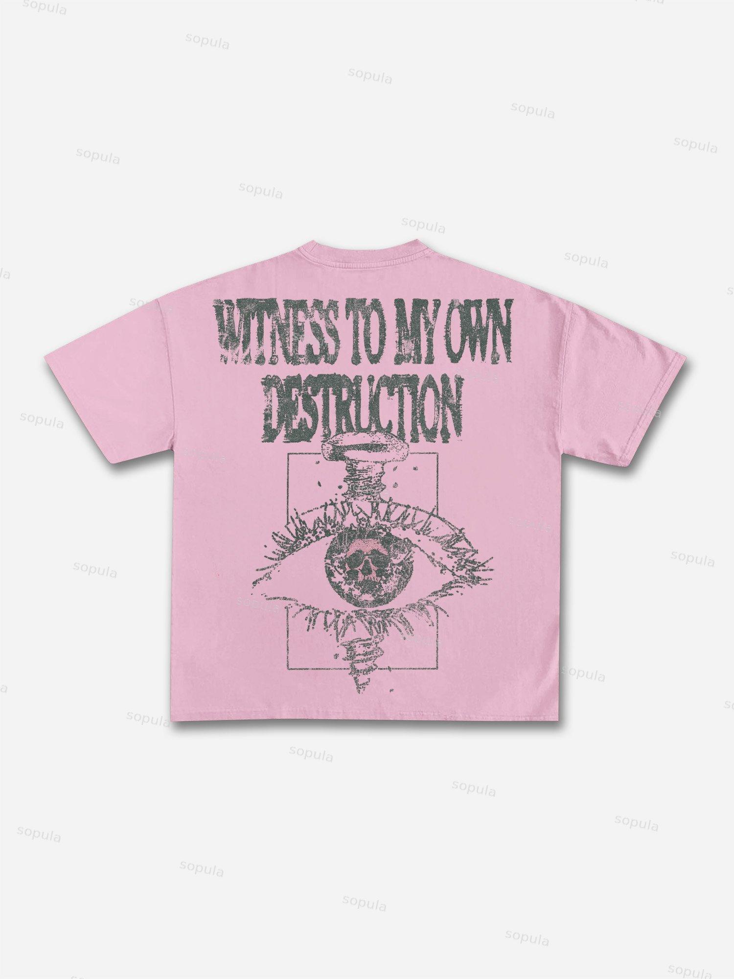 Witness To My Own Destruction Cotton T-shirt Product Image