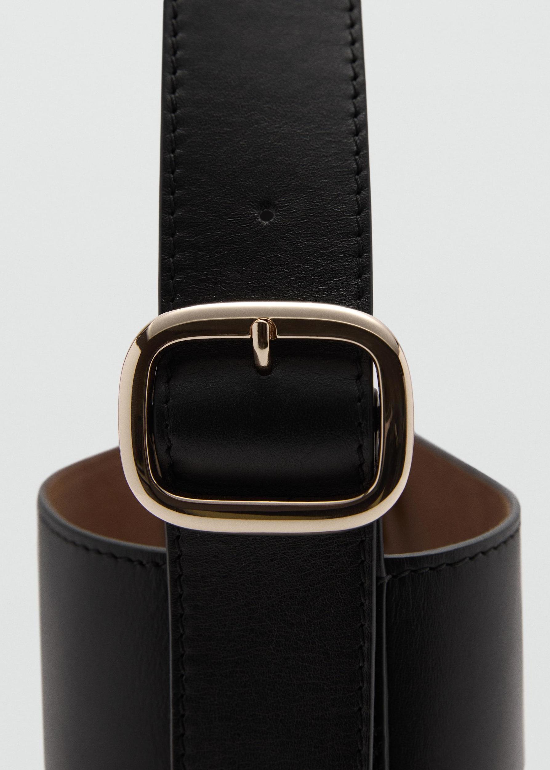 Leather shopper bag - Women | MANGO USA Product Image