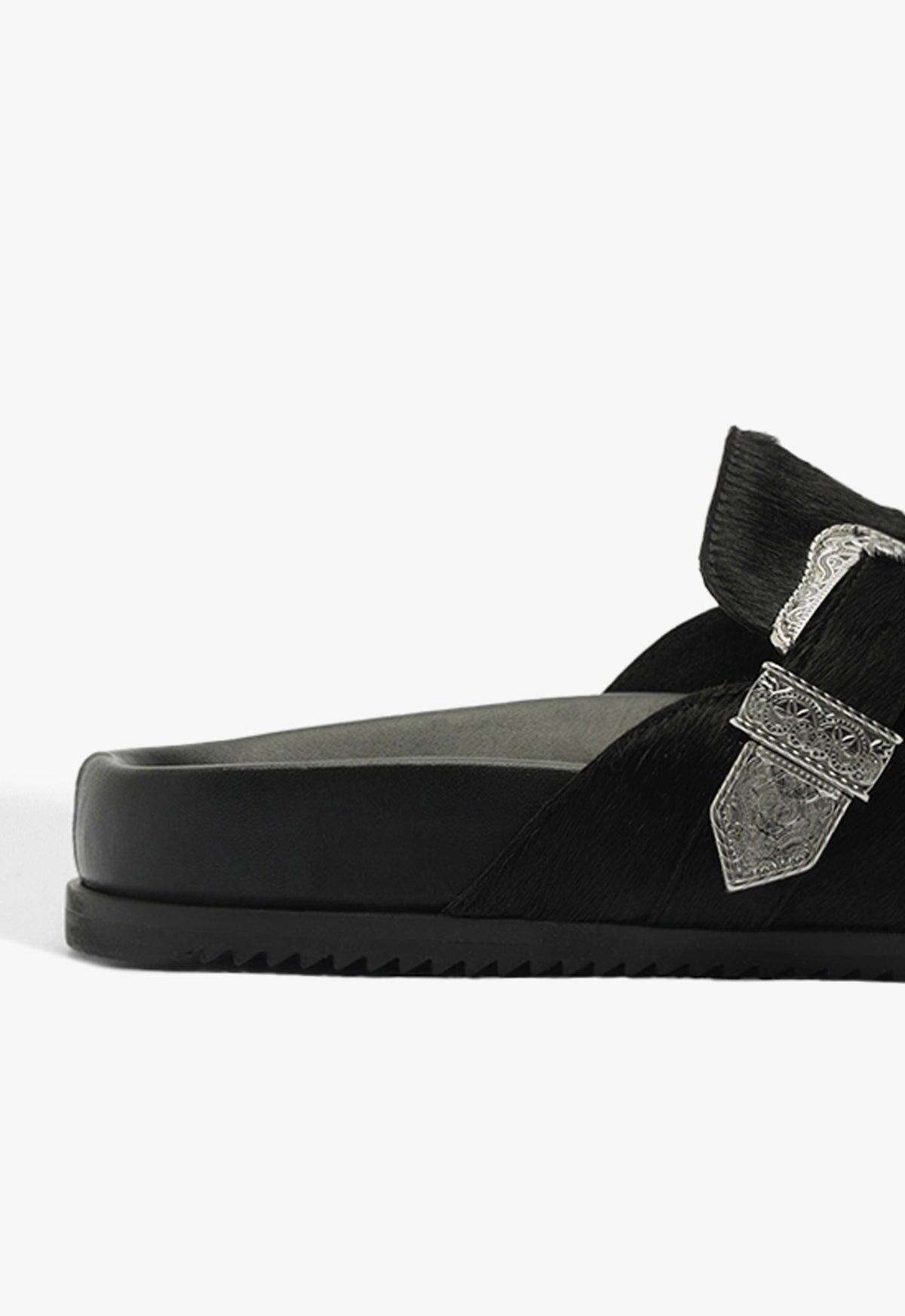 Grace Calf Hair Clog Female Product Image