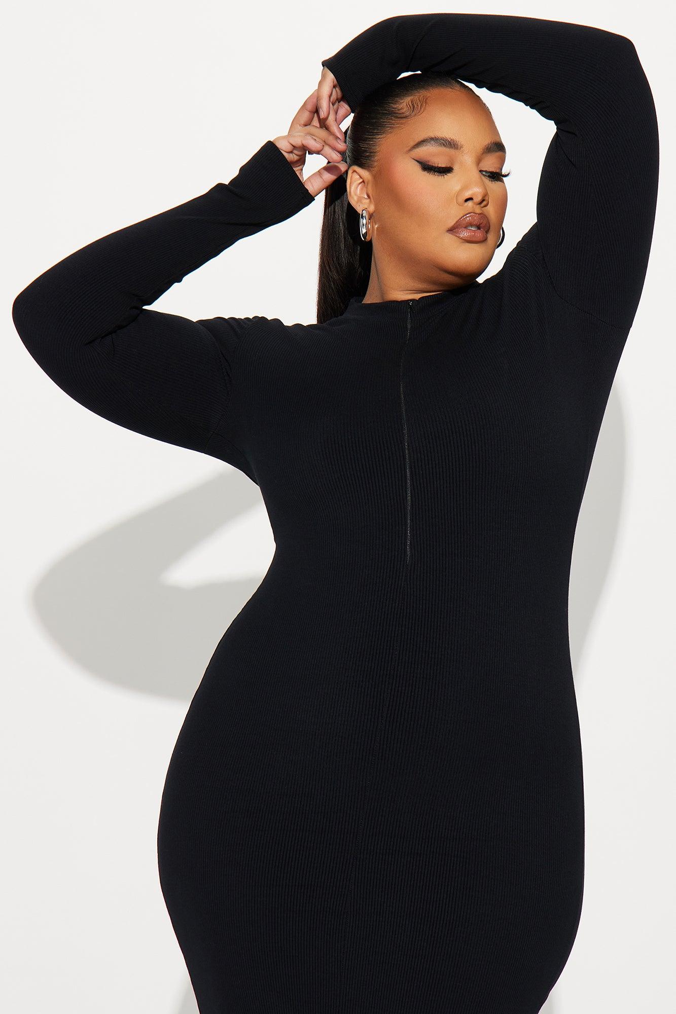 Rina Snatched Maxi Dress - Black Product Image