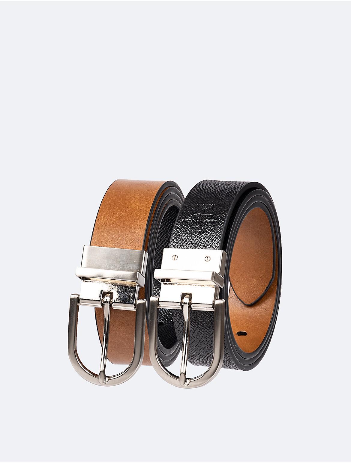Calvin Klein Womens Reversible Round Buckle Belt - Multi Product Image