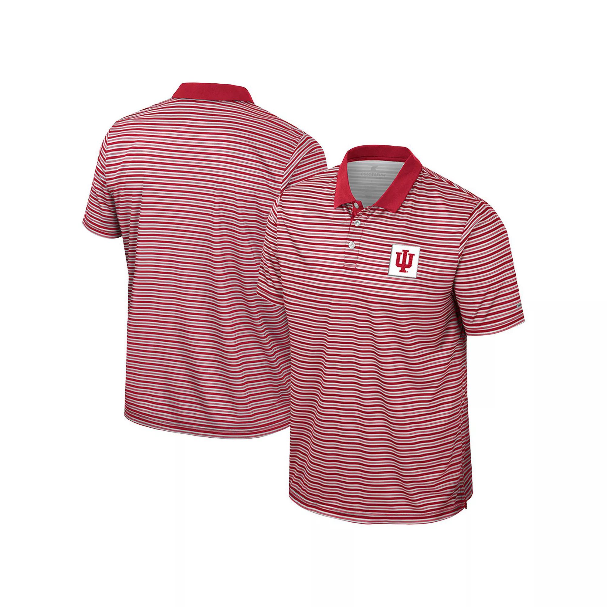 Men's Colosseum Crimson Oklahoma Sooners Striped Polo, Size: XL, Red Product Image