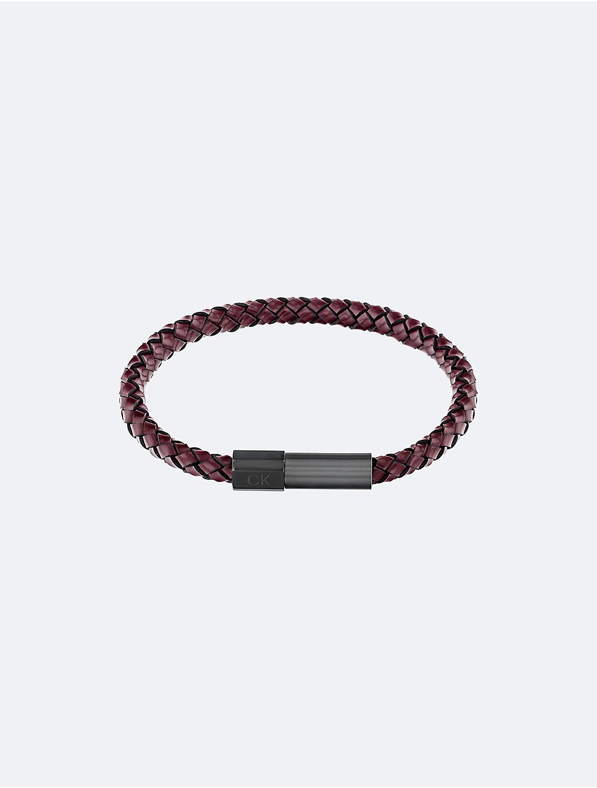 Calvin Klein Mens Modern Braided Bracelet - Red Product Image