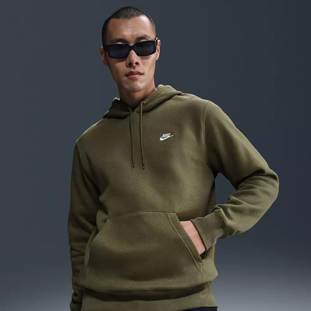 Big & Tall Nike Club Pull-Over Fleece Hoodie, Men's,  Product Image