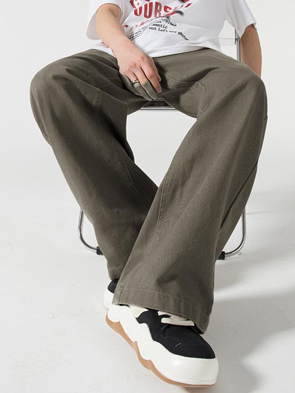 Stylish Comfortable Wide-Legged Loose Loose Jeans Product Image