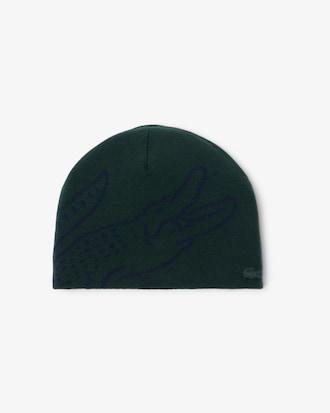 Wool Jacquard Crocodile Beanie Product Image