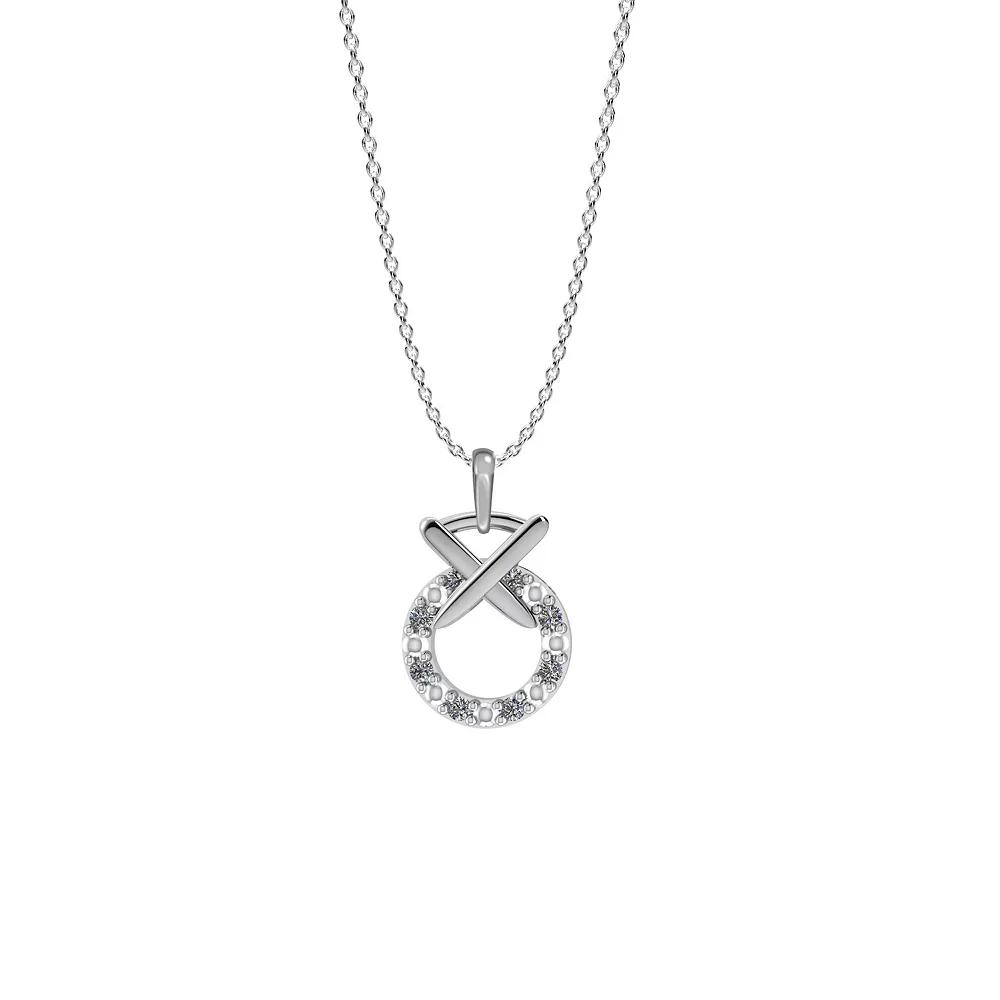 Sterling Silver Diamond Accent Pendant Necklace, Women's, Size: 18" Product Image