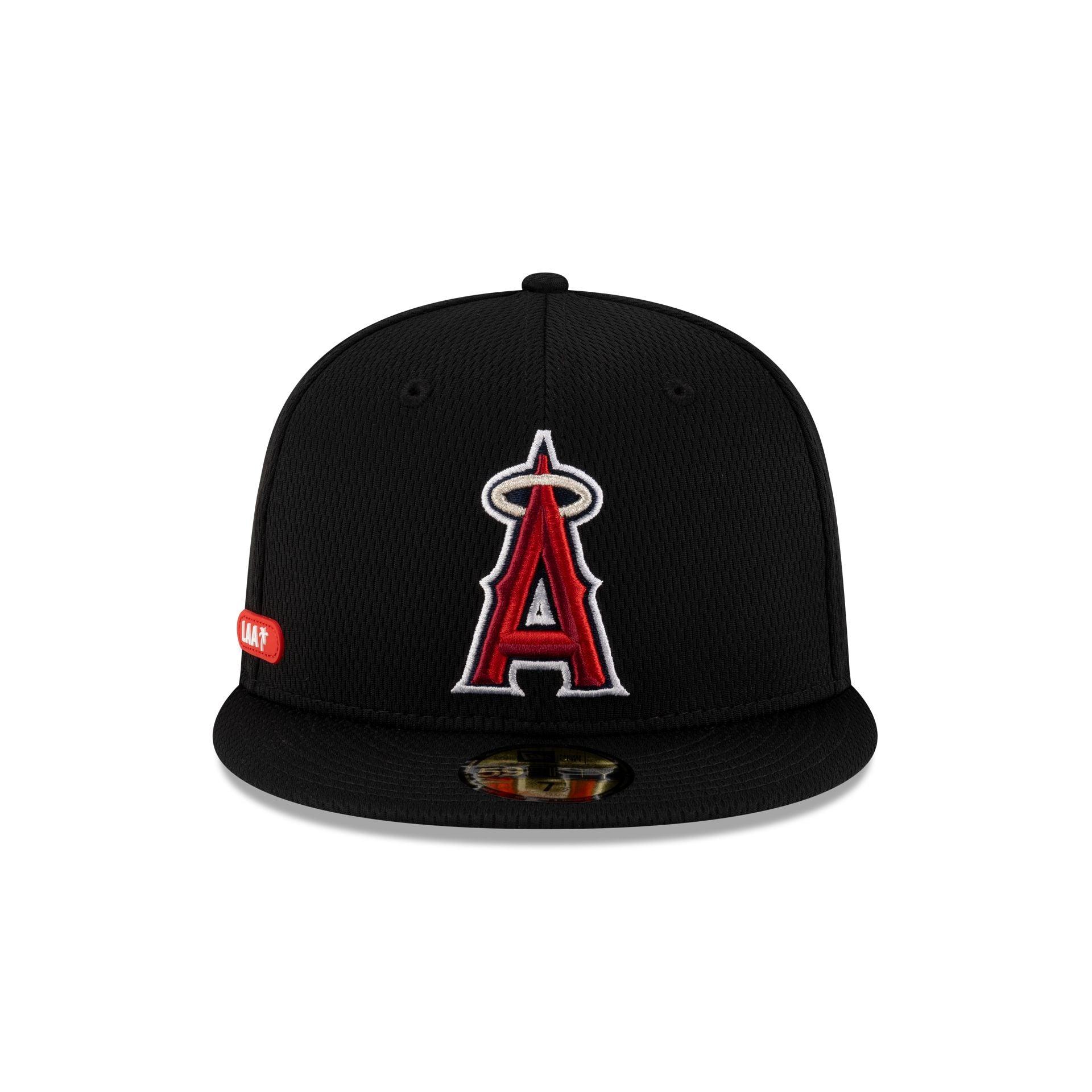 Los Angeles Angels 2025 Clubhouse Black 59FIFTY Fitted Hat Male Product Image
