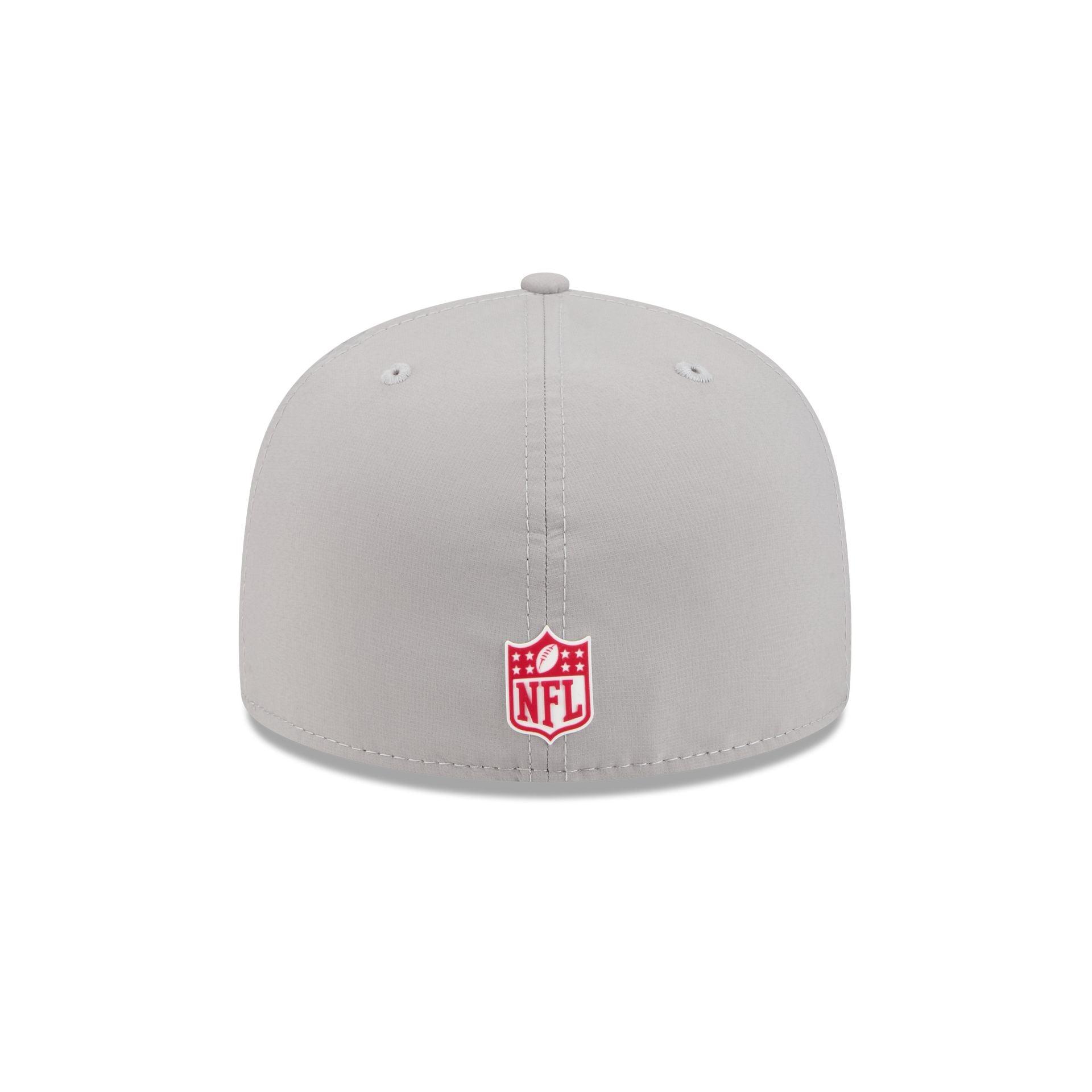 Arizona Cardinals 2025 Sideline Hot Weather Gray 59FIFTY Fitted Hat Male Product Image
