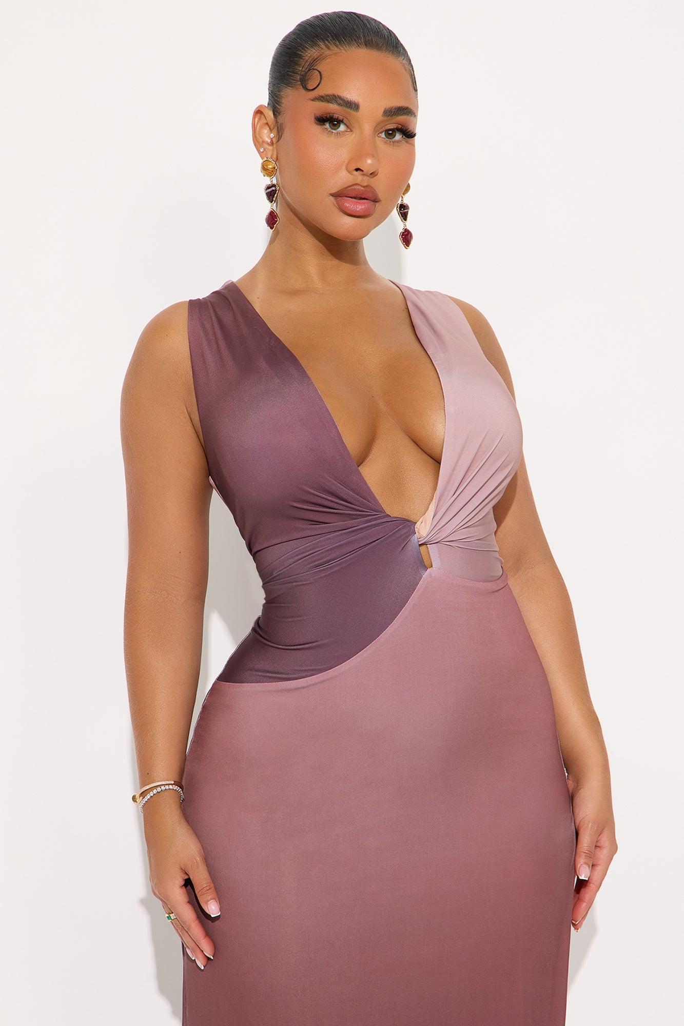 Perfectly Timeless Maxi Dress - Brown/combo Female Product Image