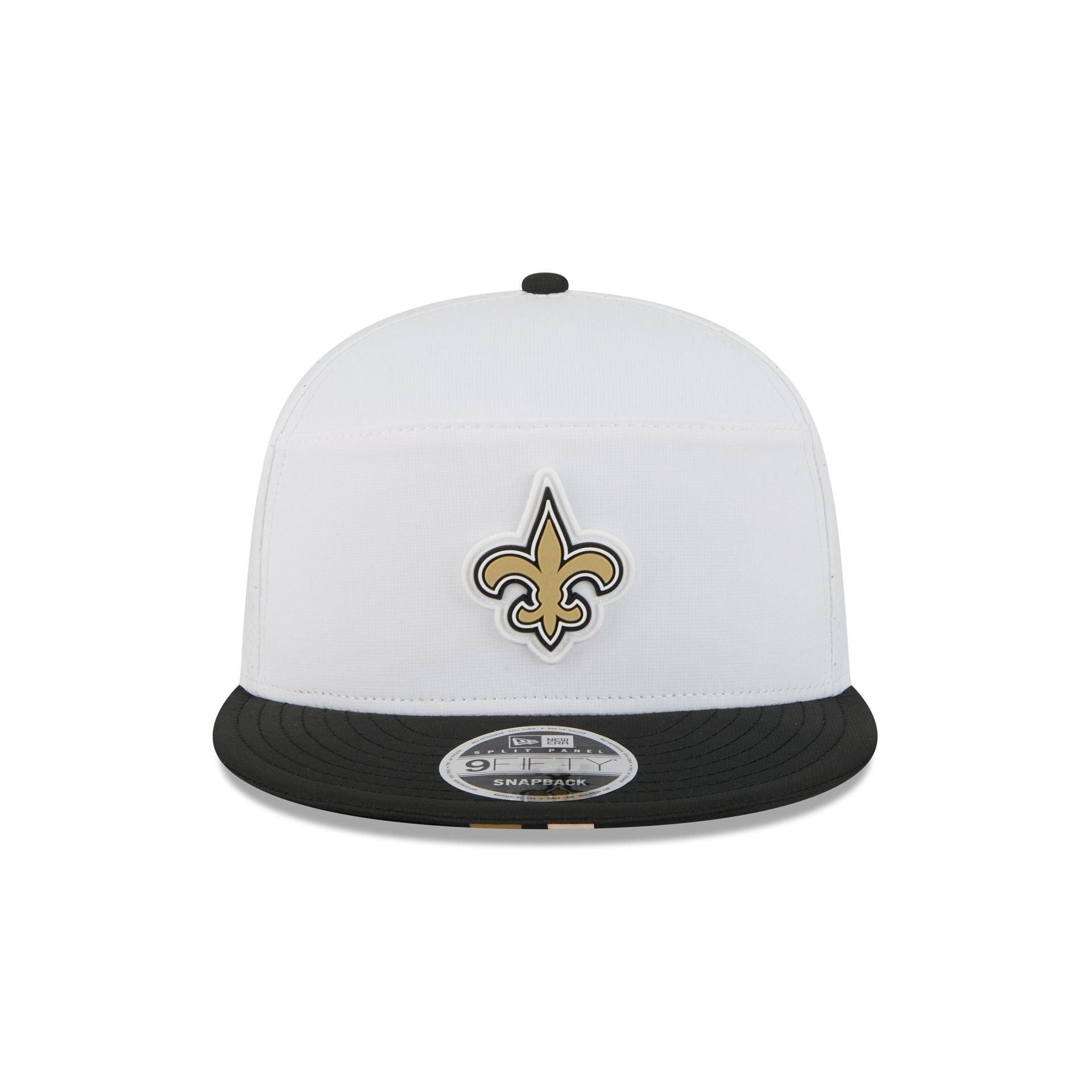 New Orleans Saints 2025 Training Split Panel 9FIFTY Snapback Hat Male Product Image